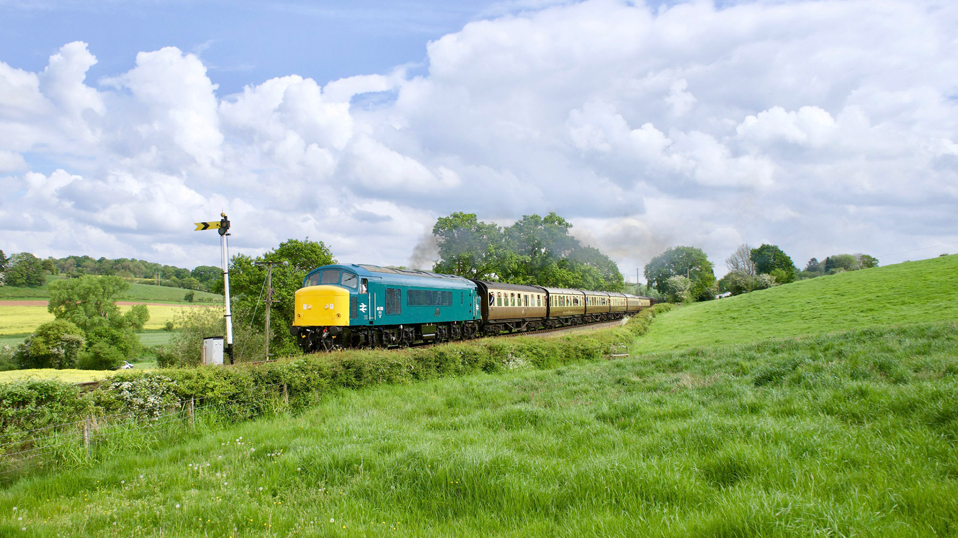 46010 heading away from Hampton Loade on the Severn Valley Railway