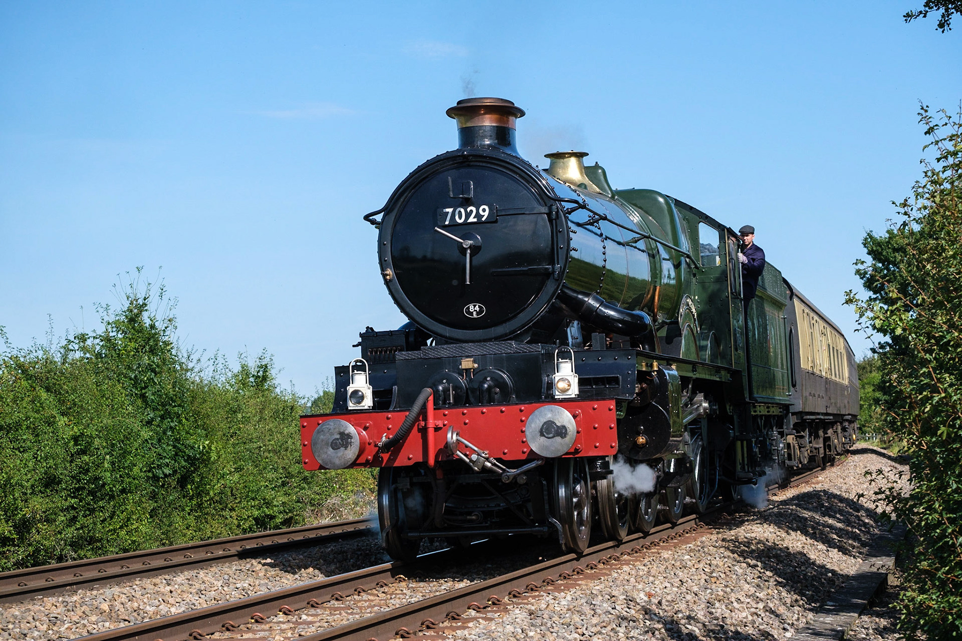 Clun Castle heading south from Worcester