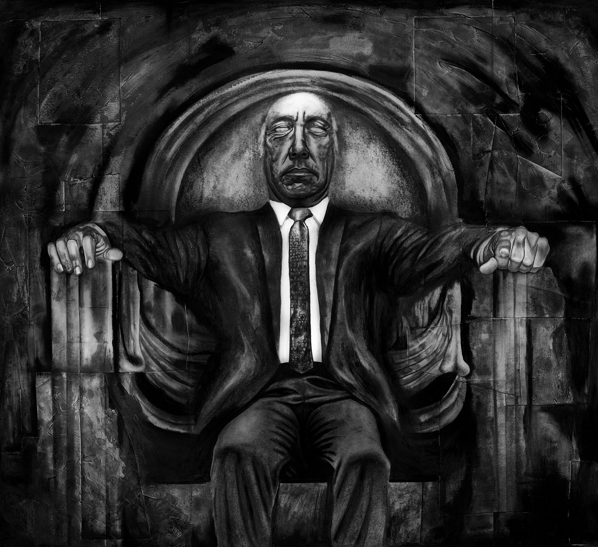 Illustration of the poem "Tycoon" by Clare O'Brien