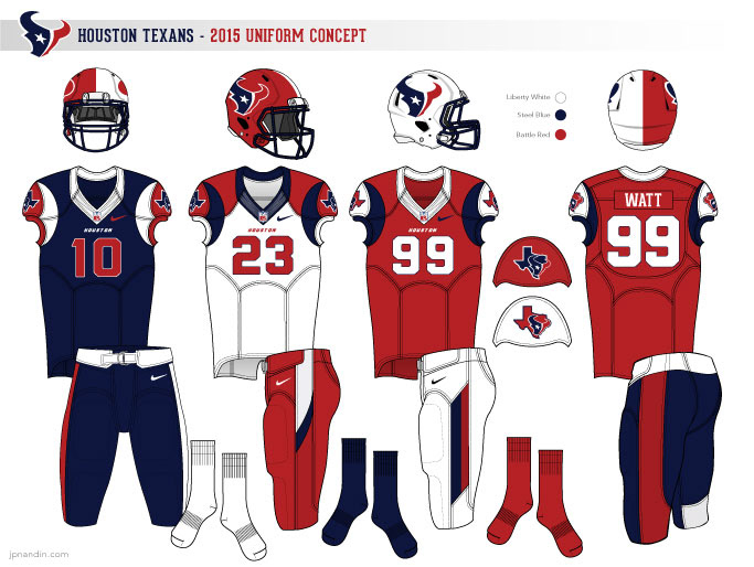 Houston Texans Uniform Concept #KDDesignz #HoustonTexans #NFL