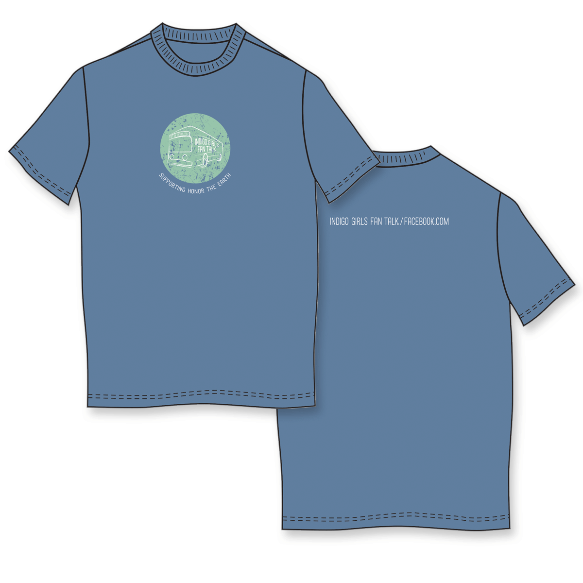 Indigo Girls Fan Club T-Shirt Design