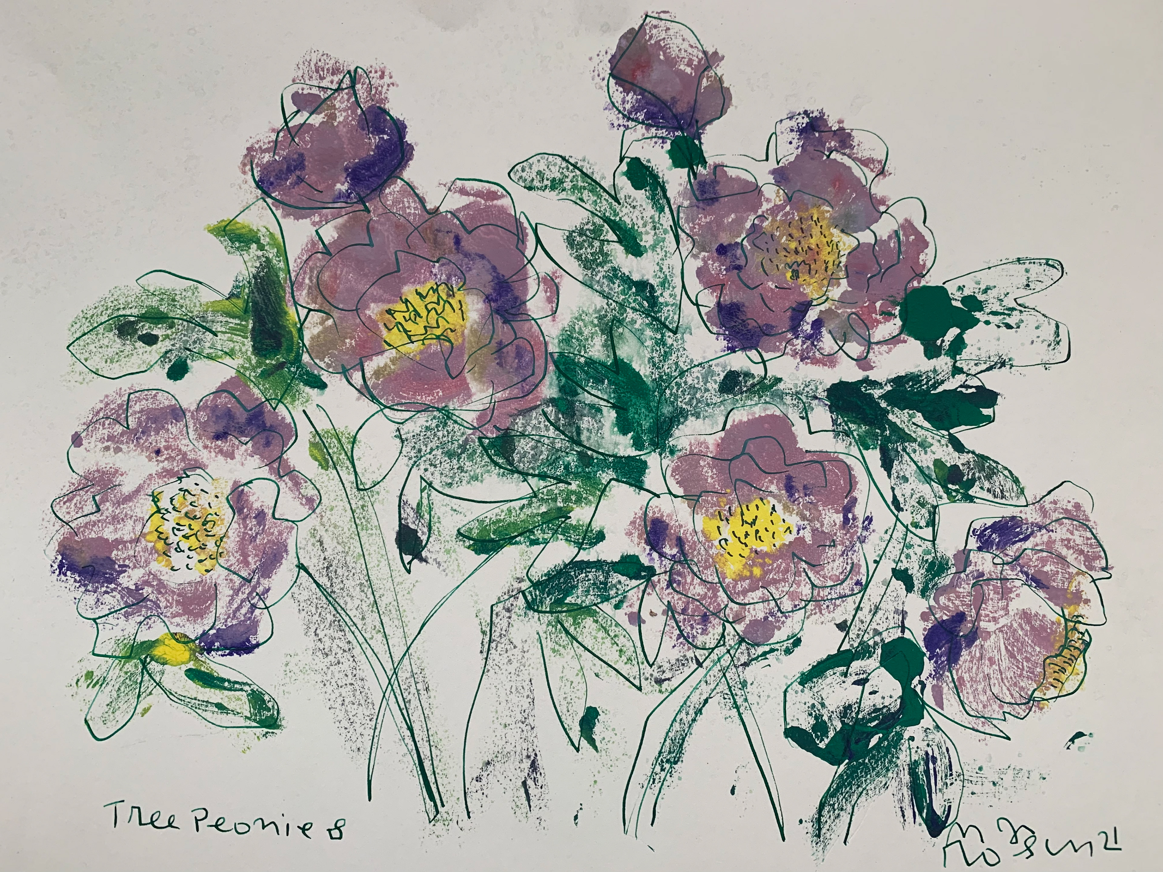 28 / Tree peonies, 11 x 15 / $250