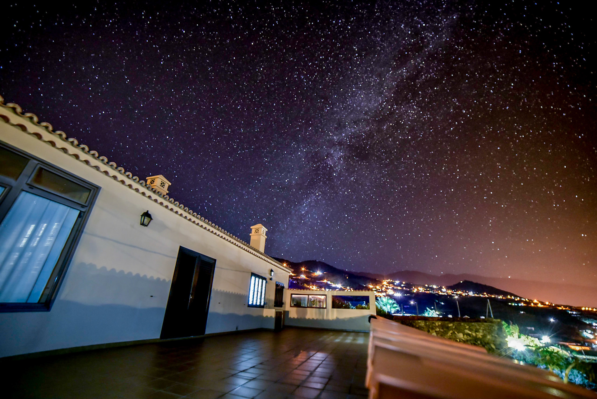 Night sky of Santa Cruz de la Palma