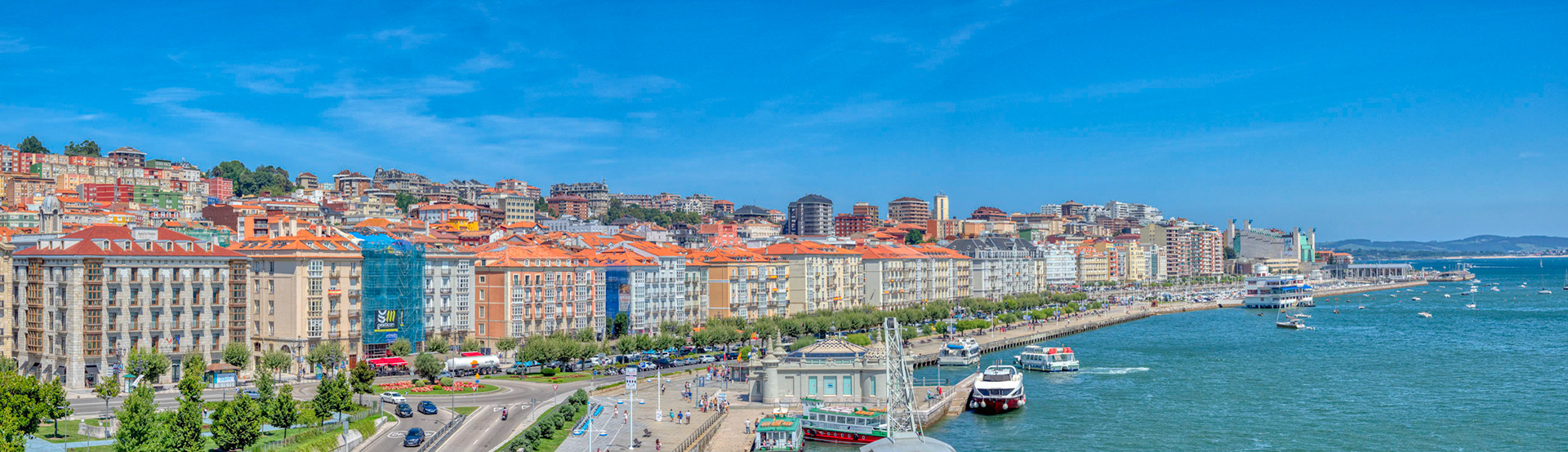 Water front at Bay of Santander
