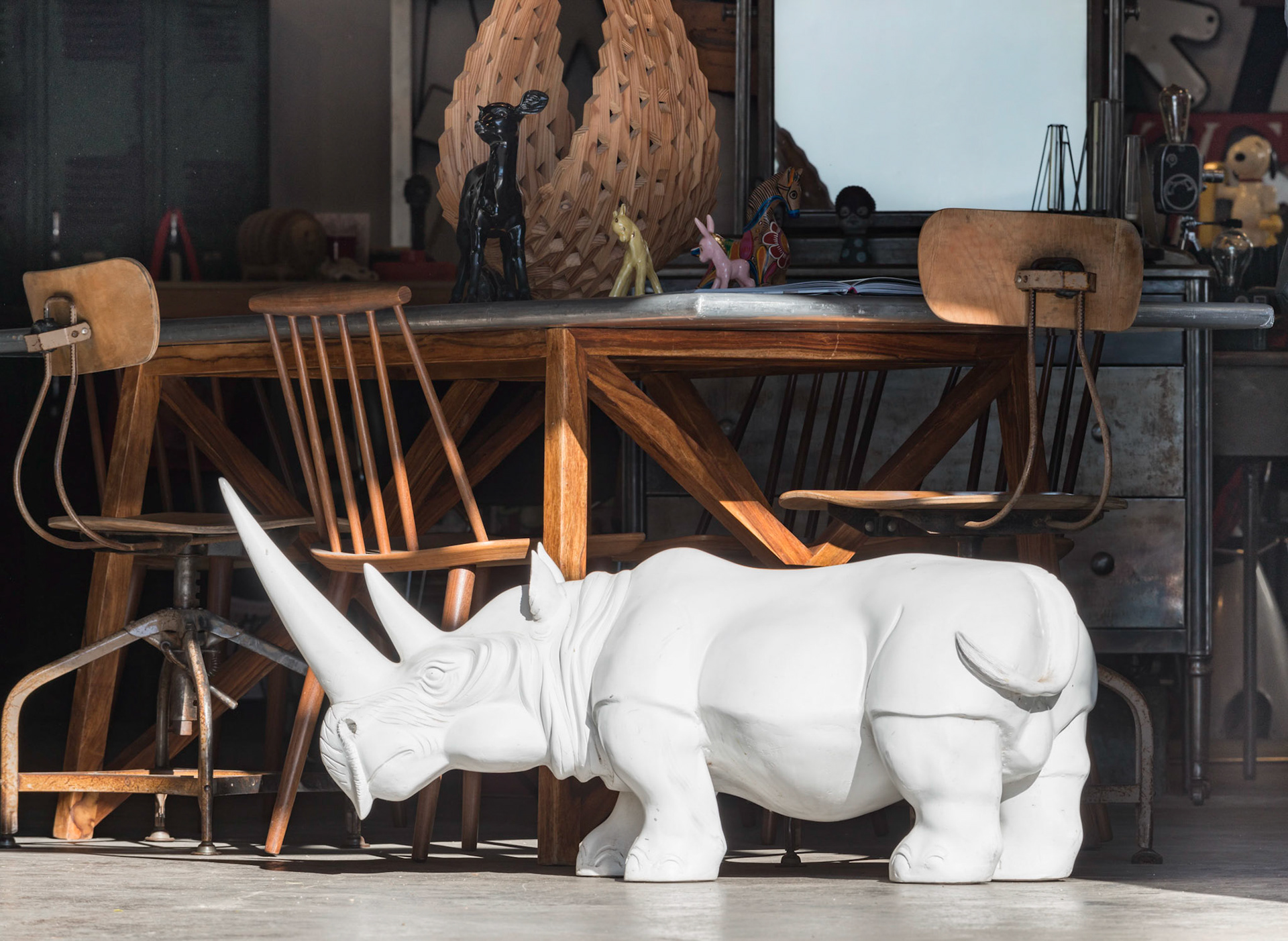 Rhinoceros on Kettner Blvd, Little Italy, San Diego, 2017