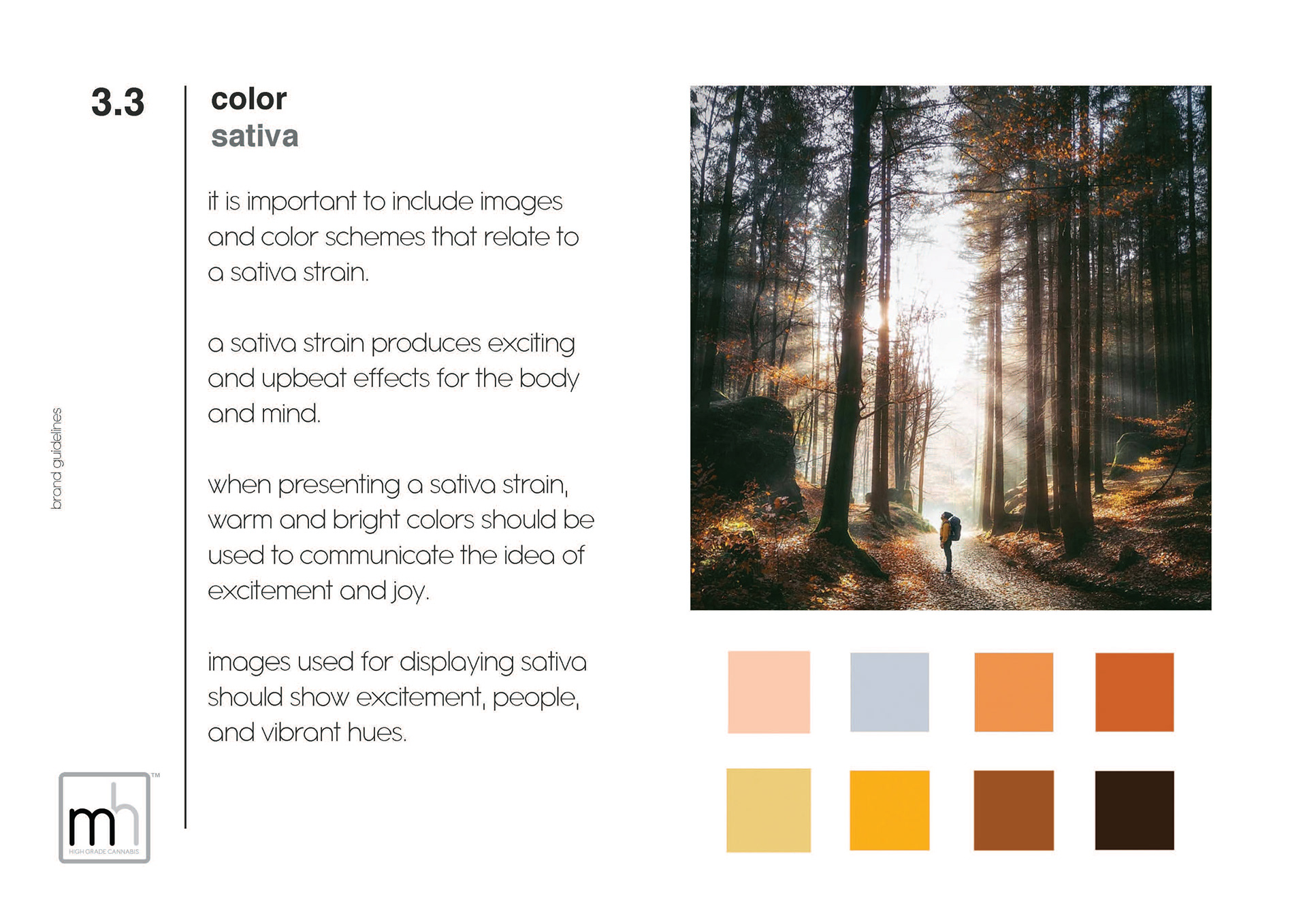 Modern Harvest Brand Guidelines - Sativa strain color sample