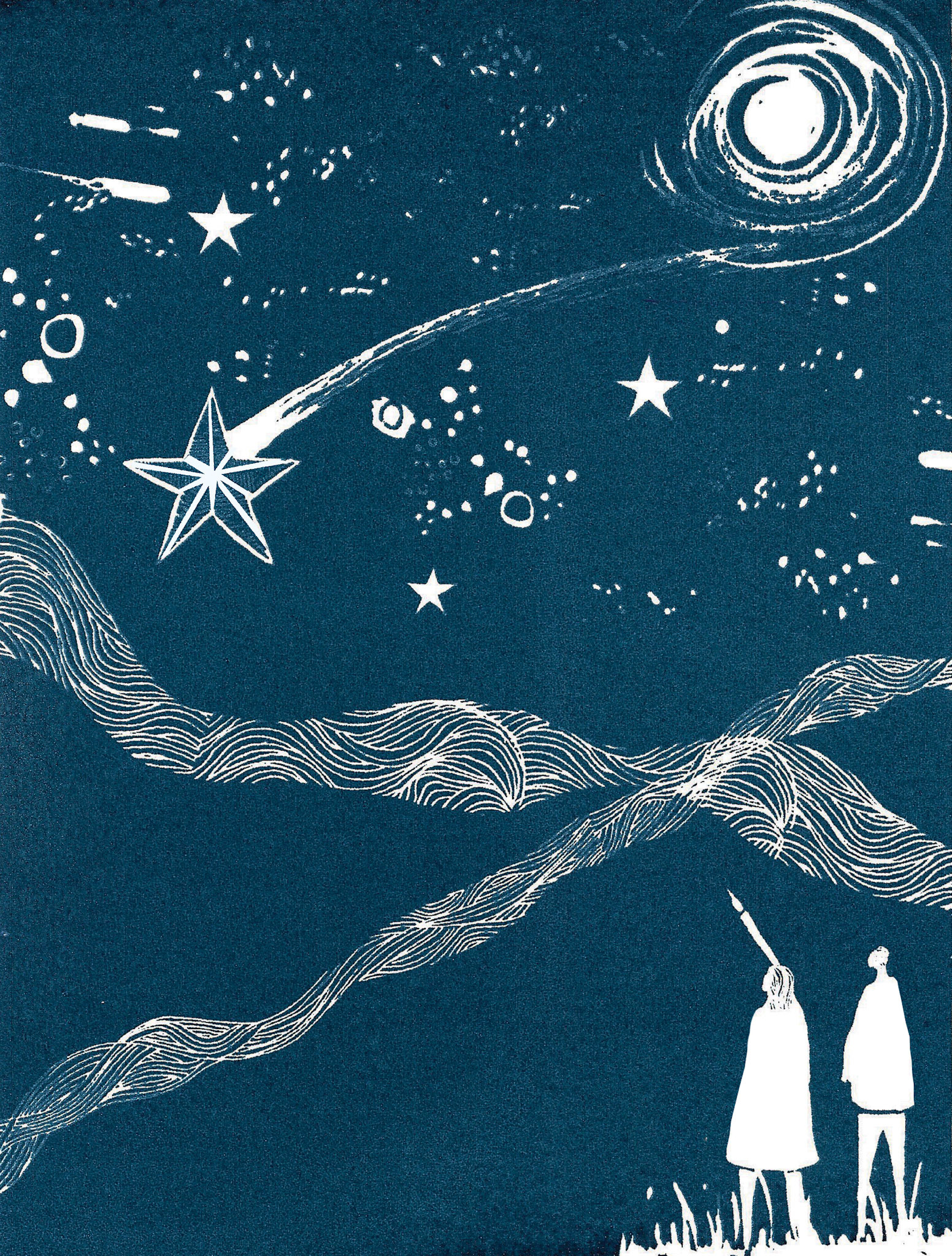 ‘…one of the stars came unstuck from the firmament and darted in a white streak down the sky.’