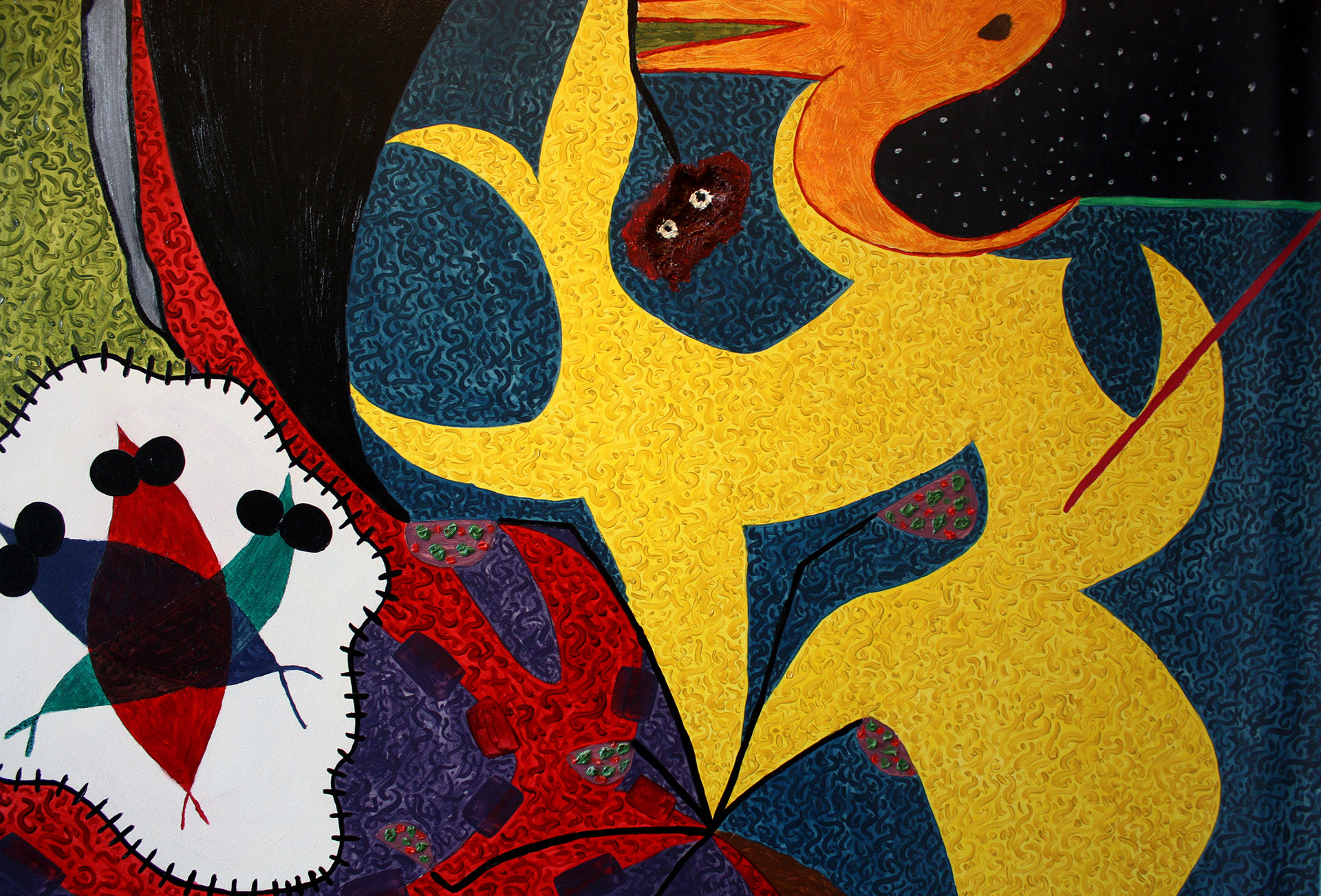 Indian Delirium (fragment) / 2012 / wall art