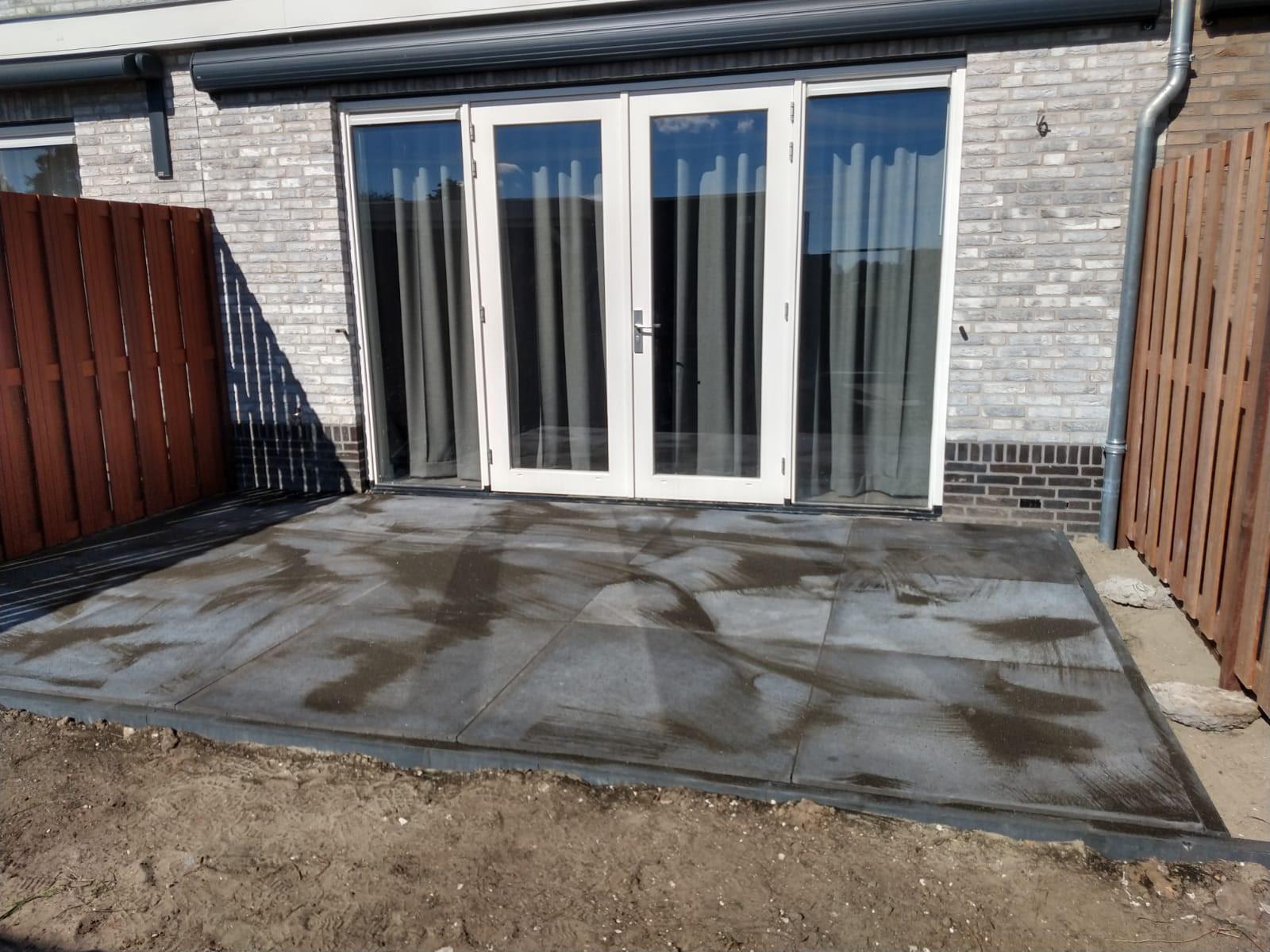 Foto 5: Eindresultaat vanaf midden gezien