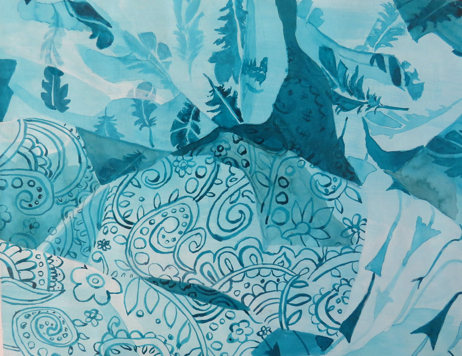 Fabric Value Study (Inkwash)