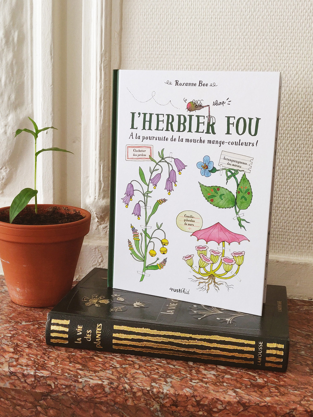 L'herbier fou - À la poursuite de la mouche mange-couleurs ! (album jeunesse, 2020)