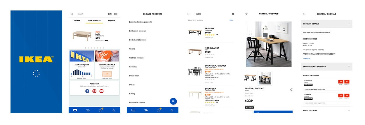 Exisiting IKEA app