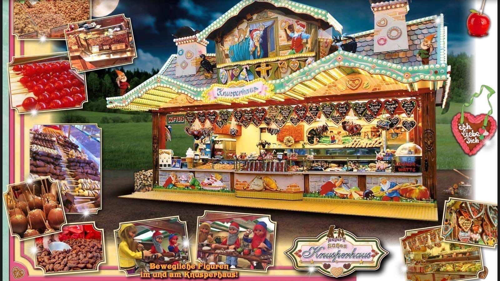 Süßes Knusperhaus- Mandelbrennerei Fabrikat Dietz