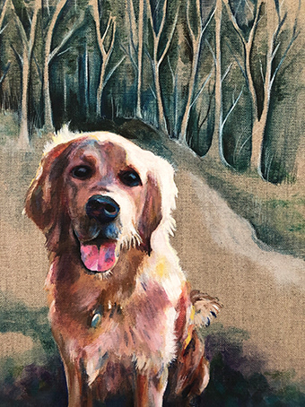 Painting on Linen Canvas Available
