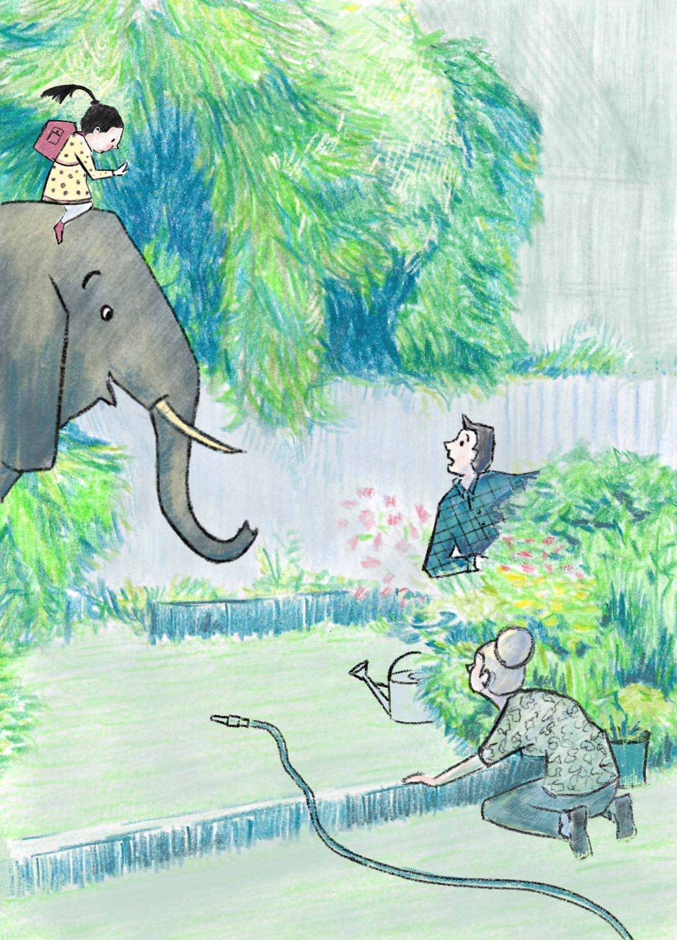 Bringing home an elephant