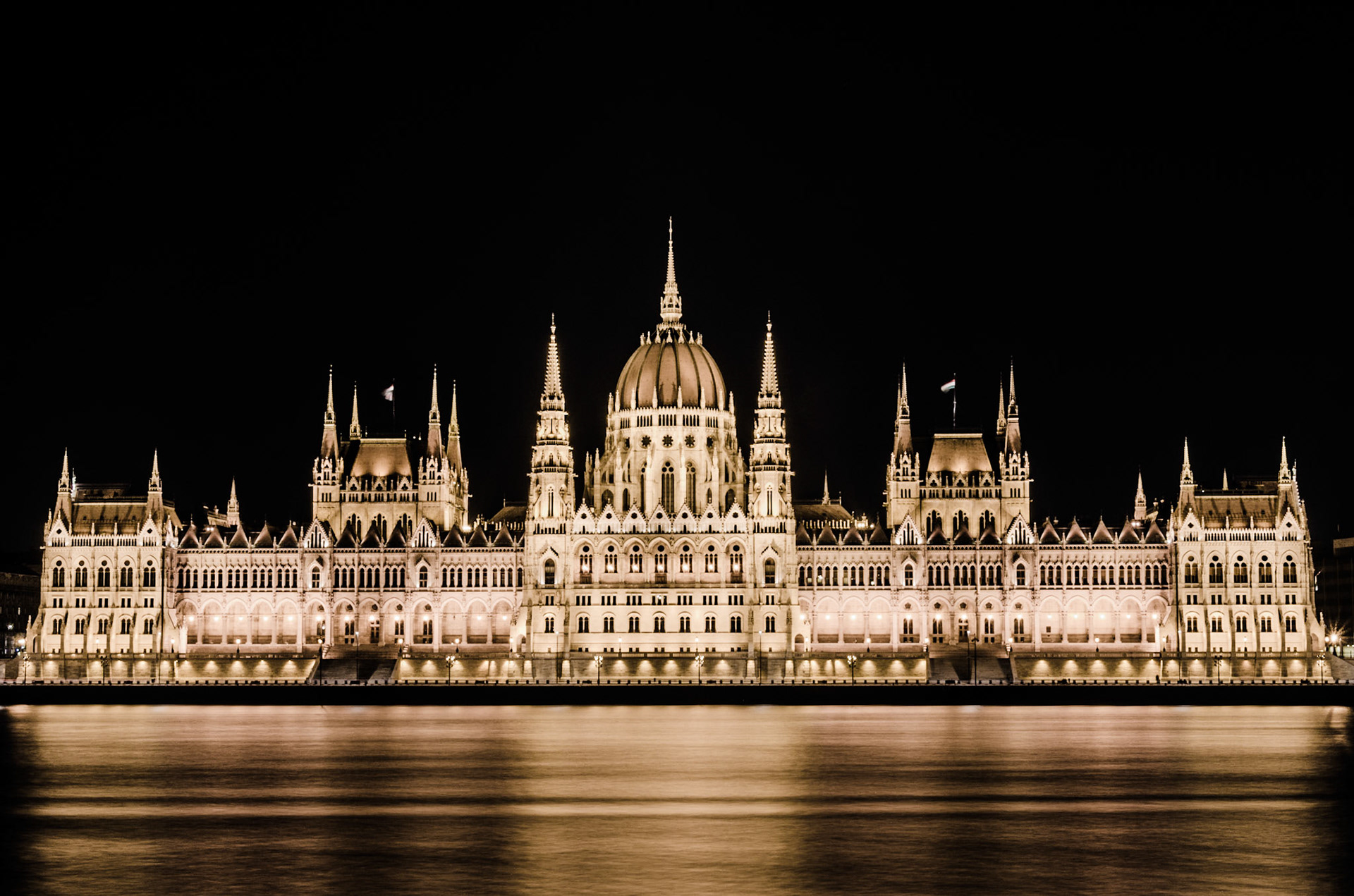 Exterior of the Hungarian Parliament Building