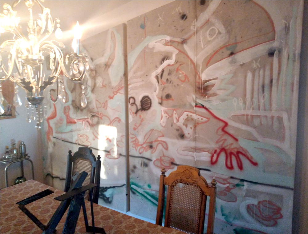 "Like a Tea Toy in the Sky" 2018 (dining room install)