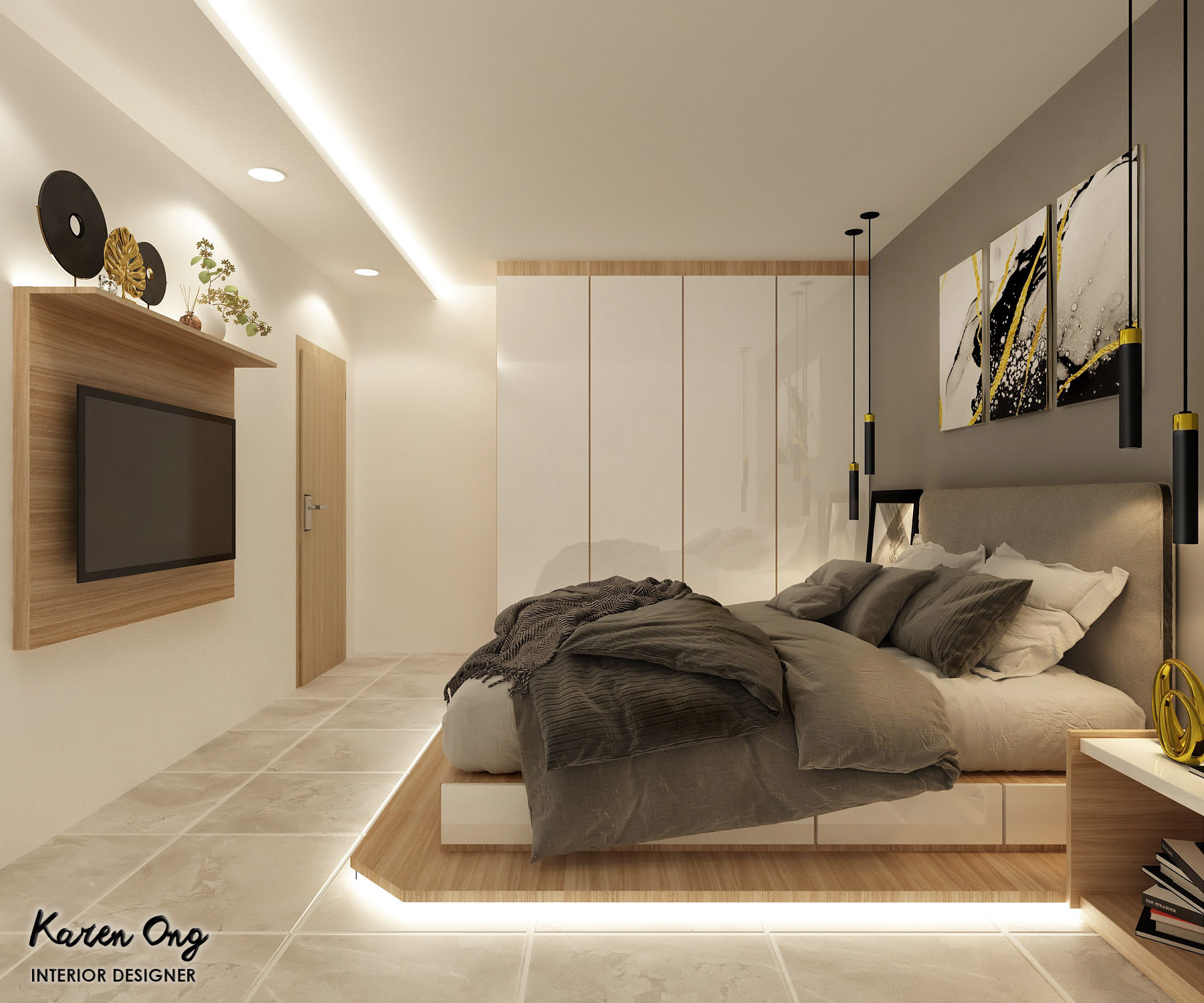 Karen Ong Bedroom 3d Drawing