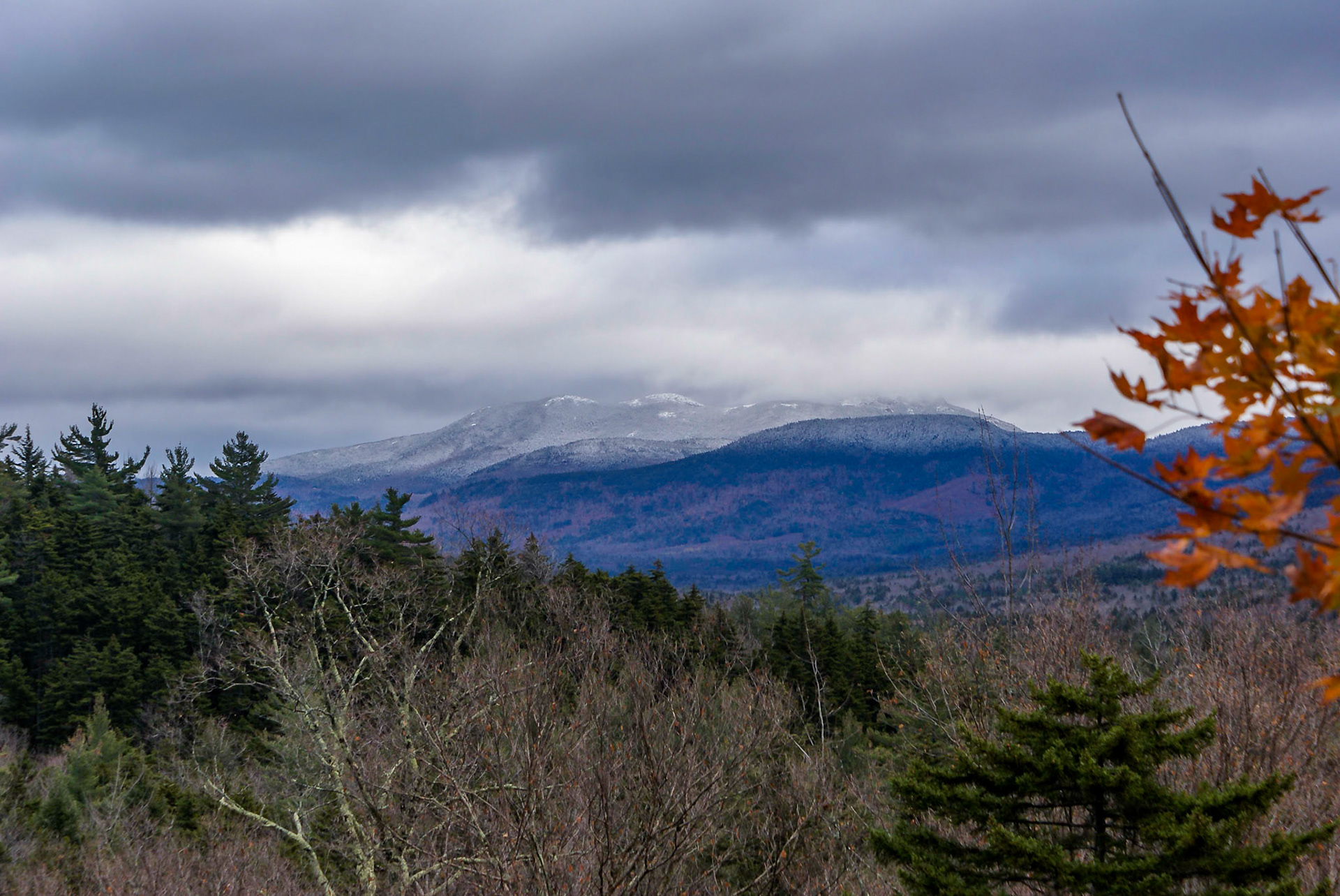Snow-capped Mount Washington, New Hampshire