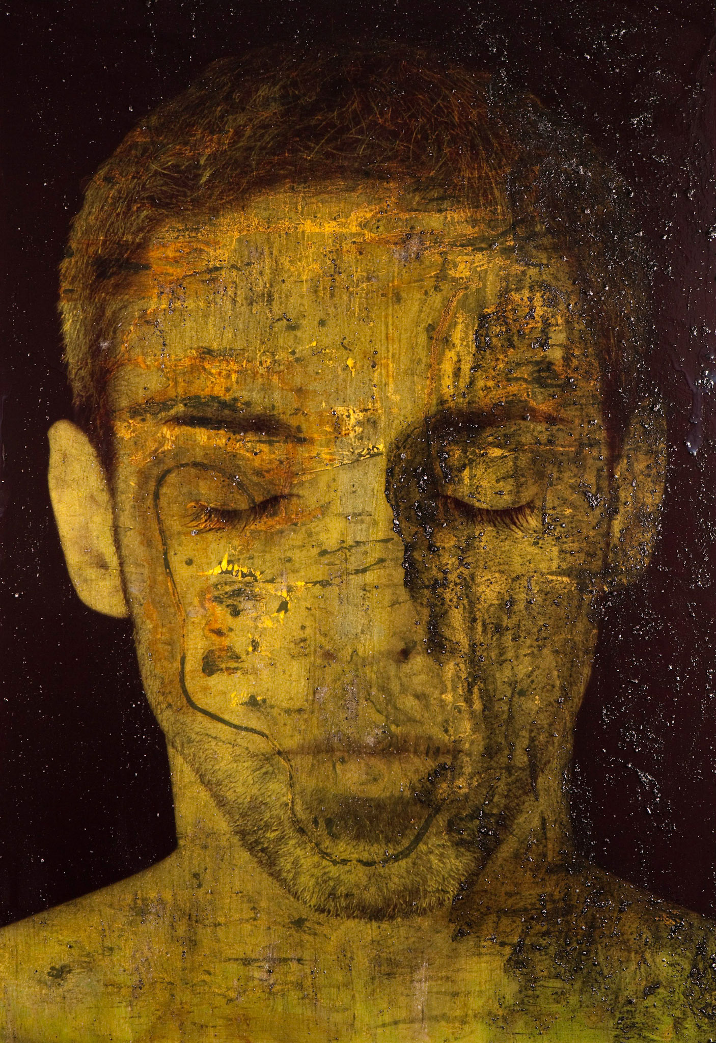 2009 - Mista su Lastra di Ferro Acidata - 70 x 100
