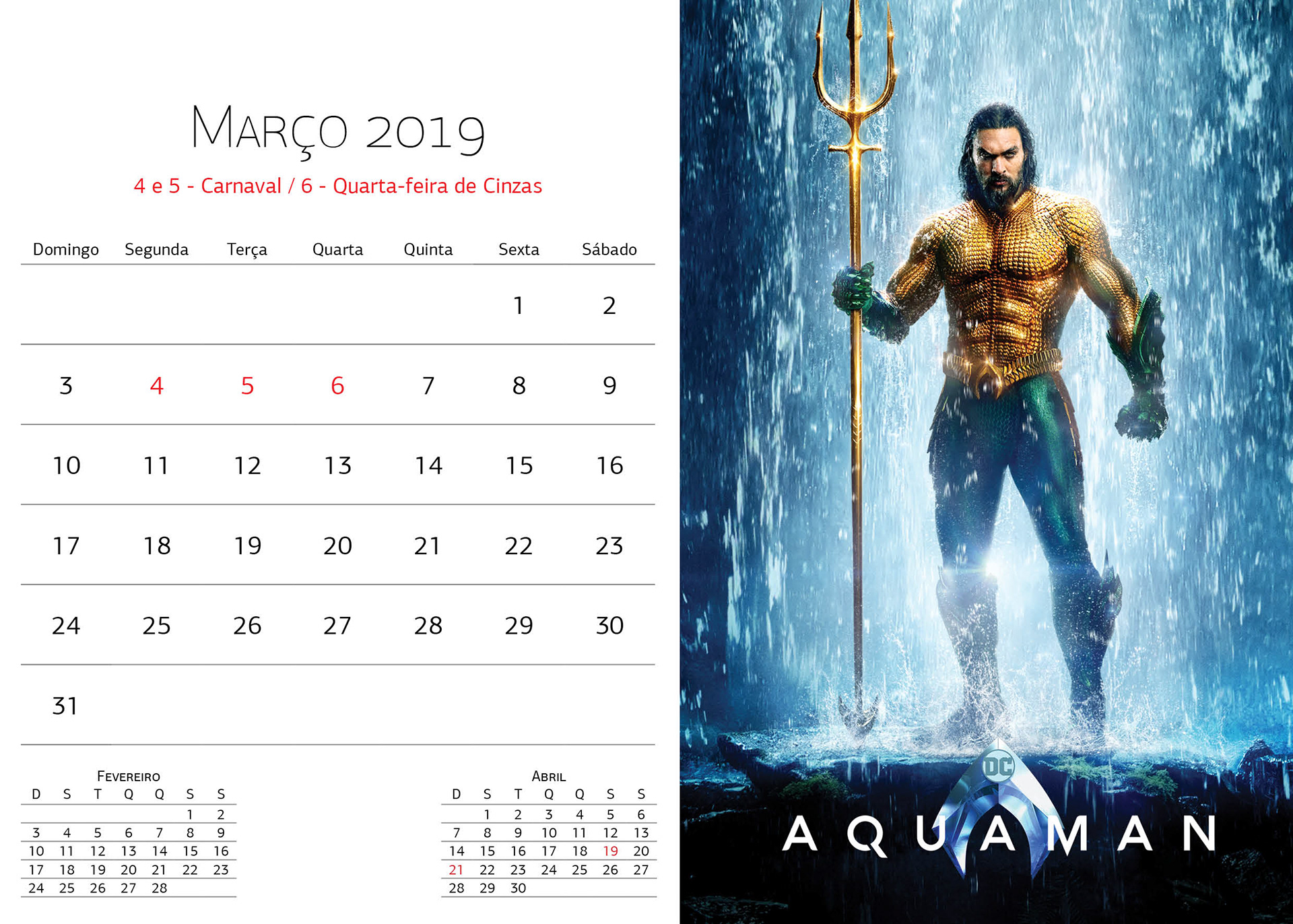 Renato Sievers Calendario 2019 Warner Bros warner bros calendario