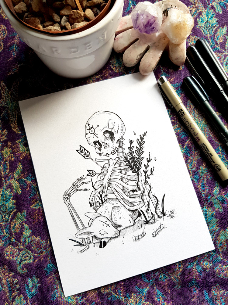 Ink drawing