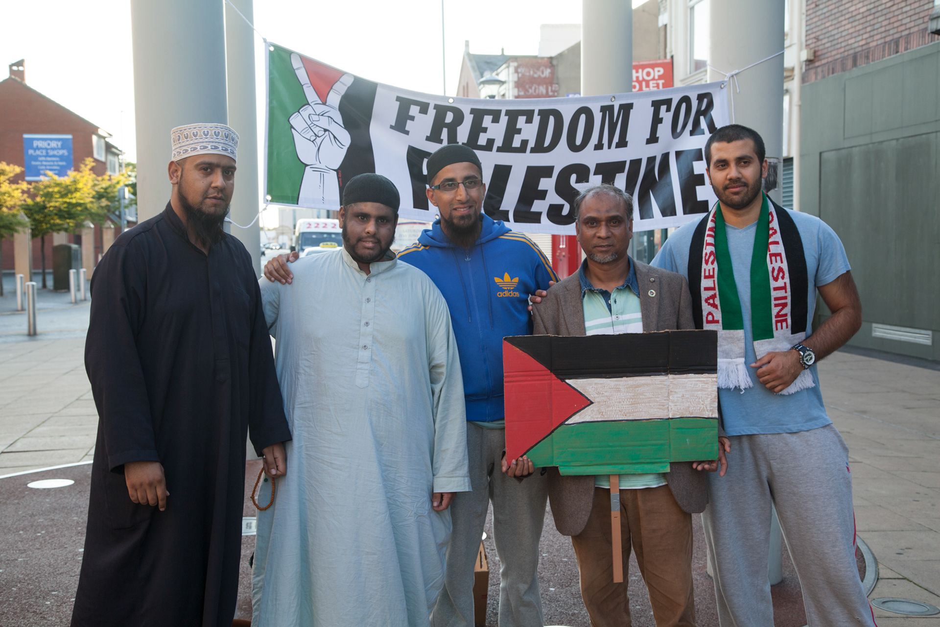 Palestine protests; Middlesbrough Summer 2014