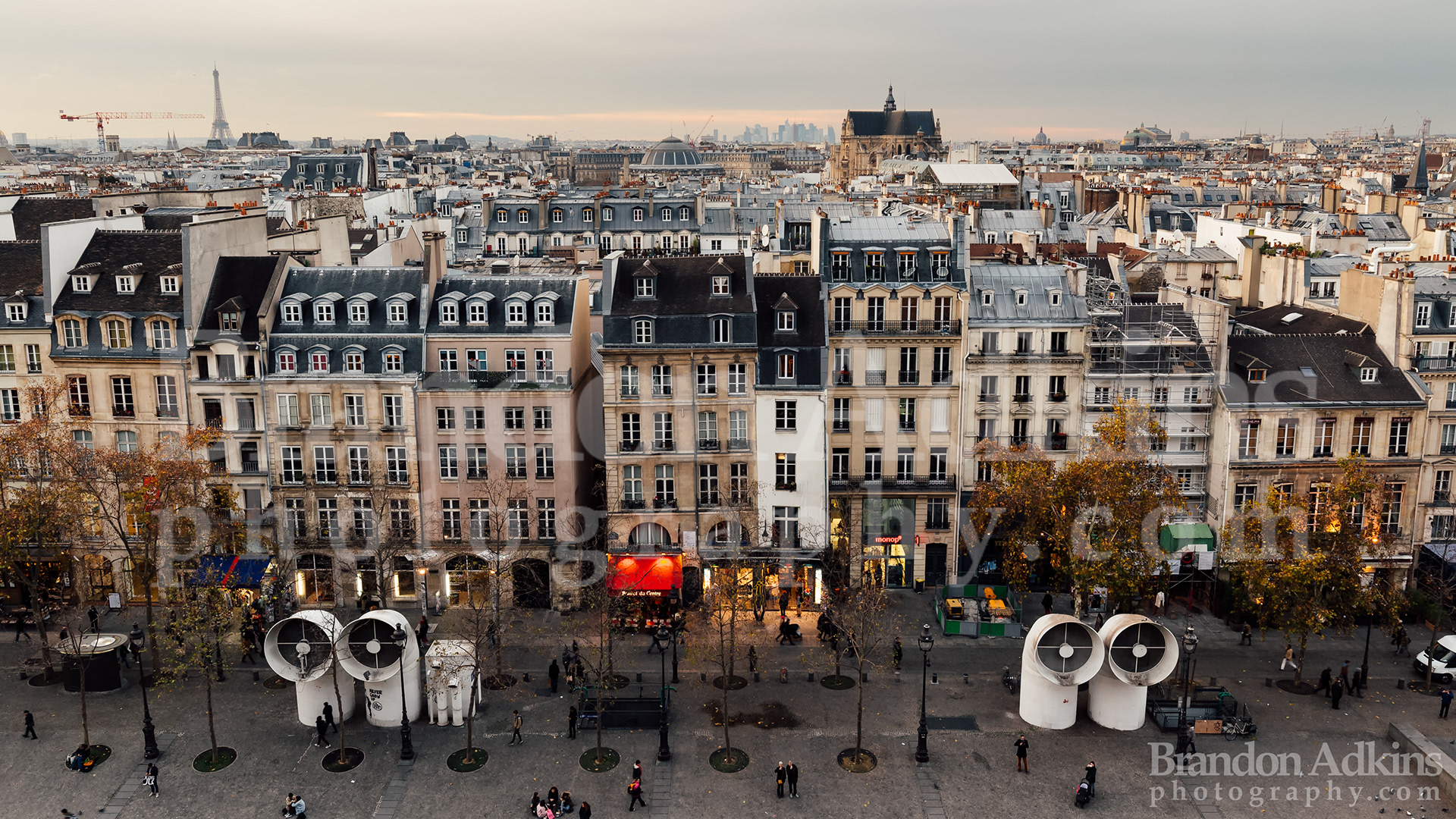 Fine art photograph of Paris, France, skyline