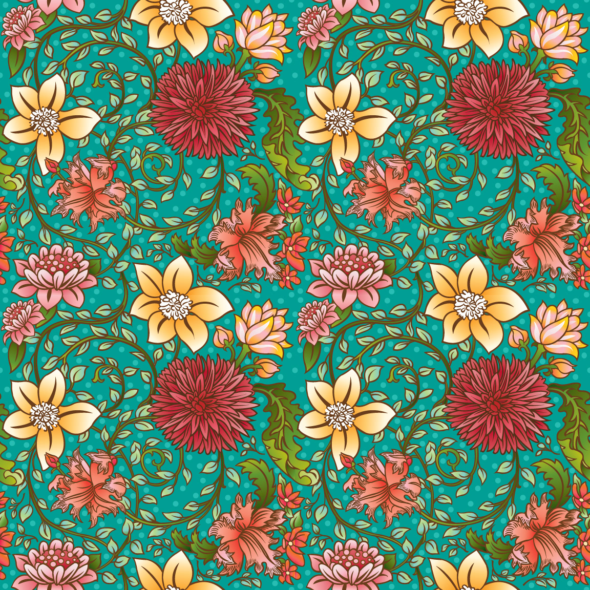 Julie Goonan - Floral Swirl pattern