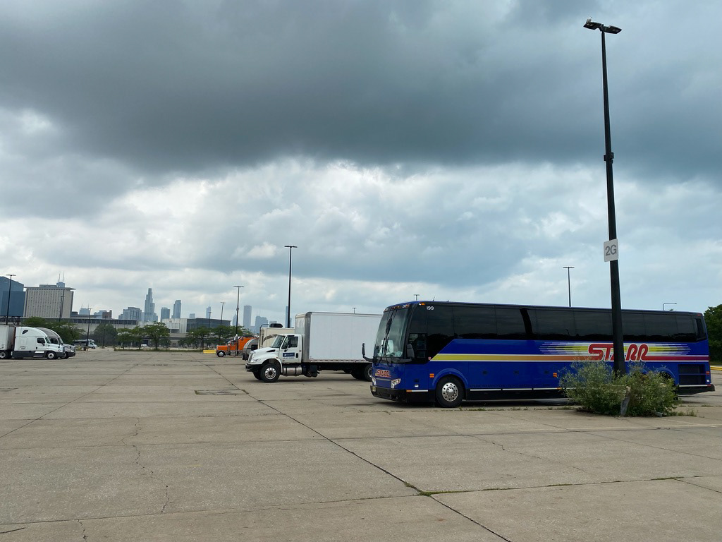 Where I parked the coach — McCormick Place Marshalling Yard, Chicago