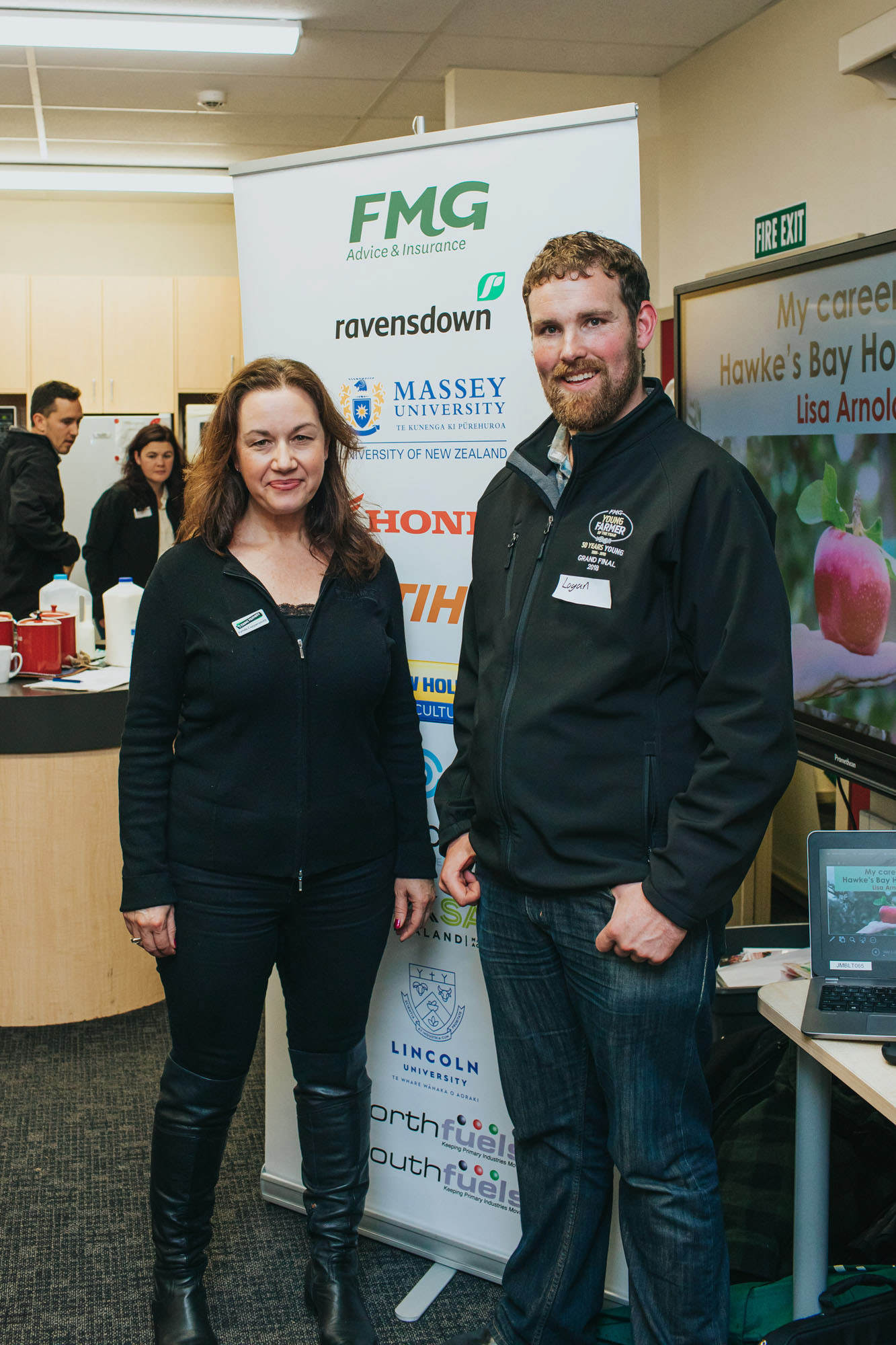 A meet and greet with sponsors and families of the Junior Young Farmer of the Year teams