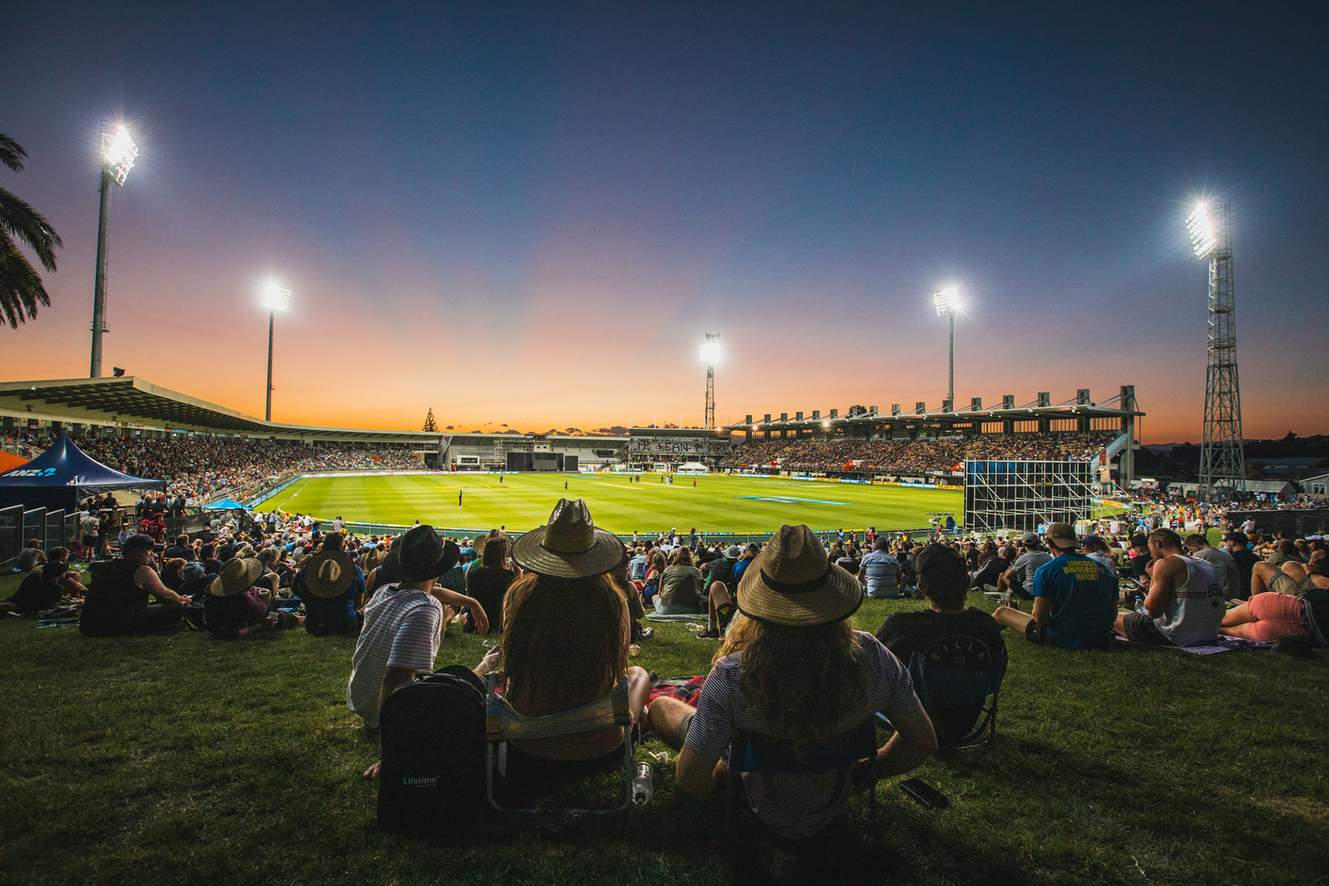 International cricket match at McLean Park, Napier