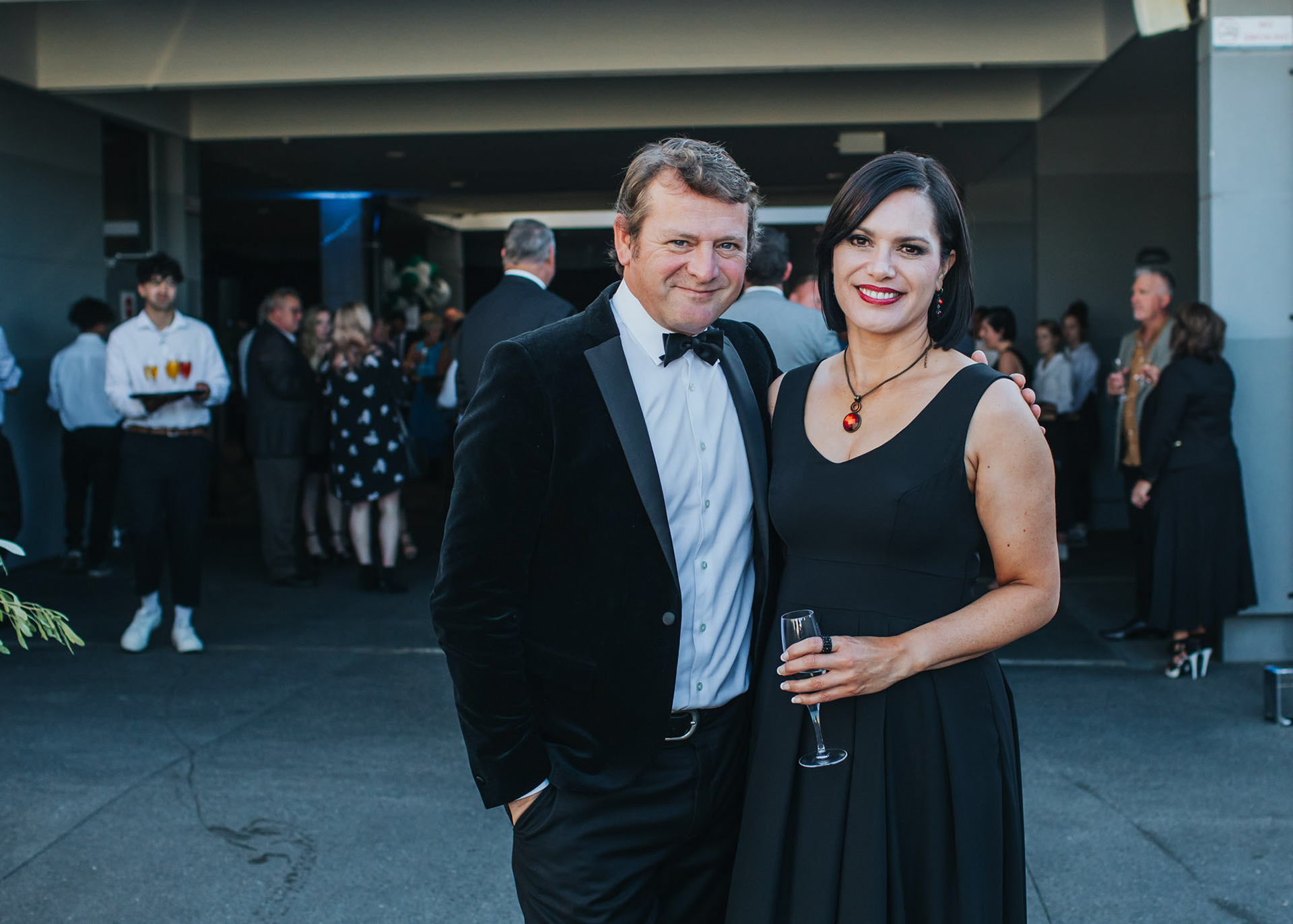 Karla Lee, the Chamber's Chief Executive with MC Rawdon Christie