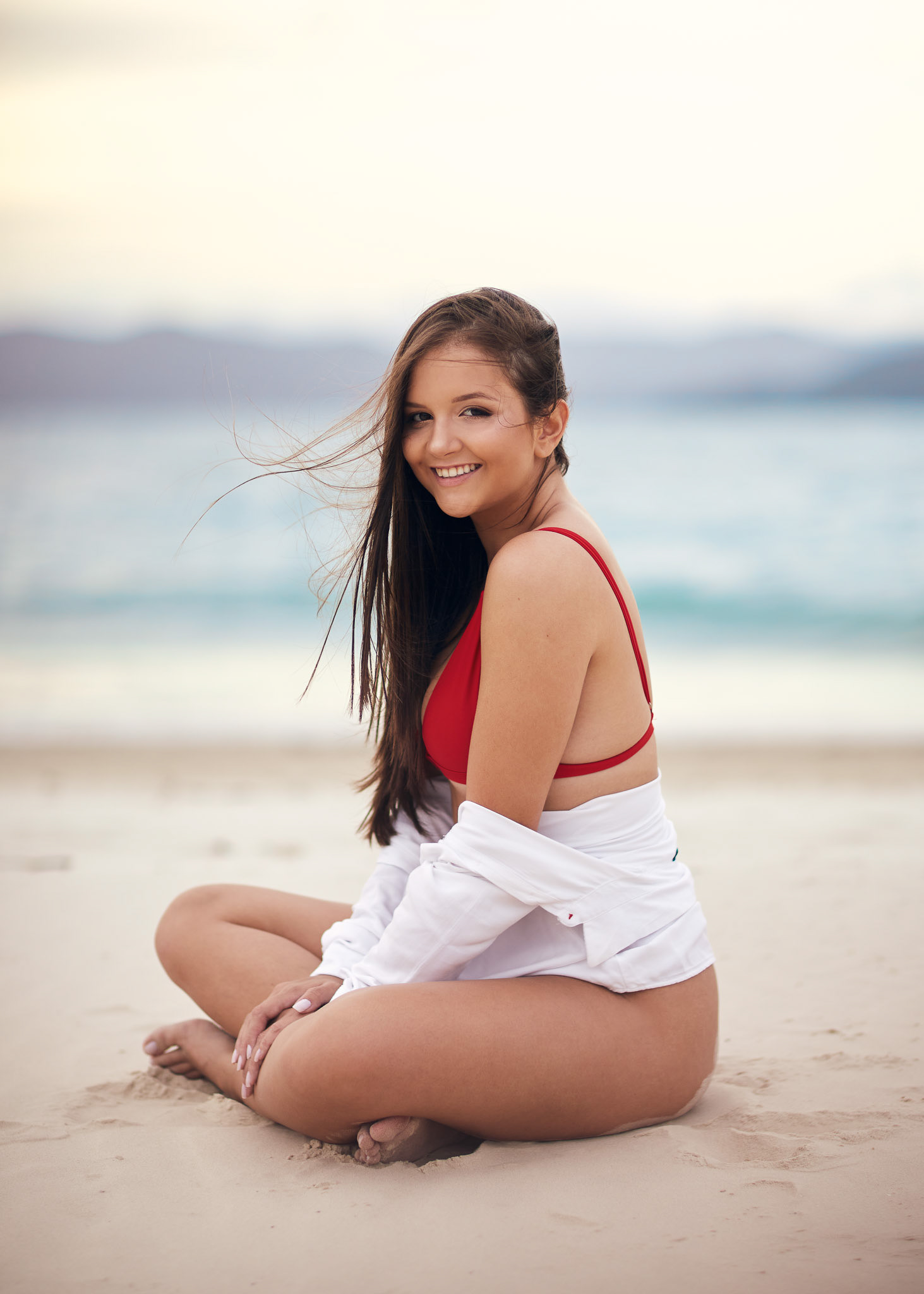 Ensaio feminino na Praia da Daniela e Santo Antônio de Lisboa, em Florianópolis/SC