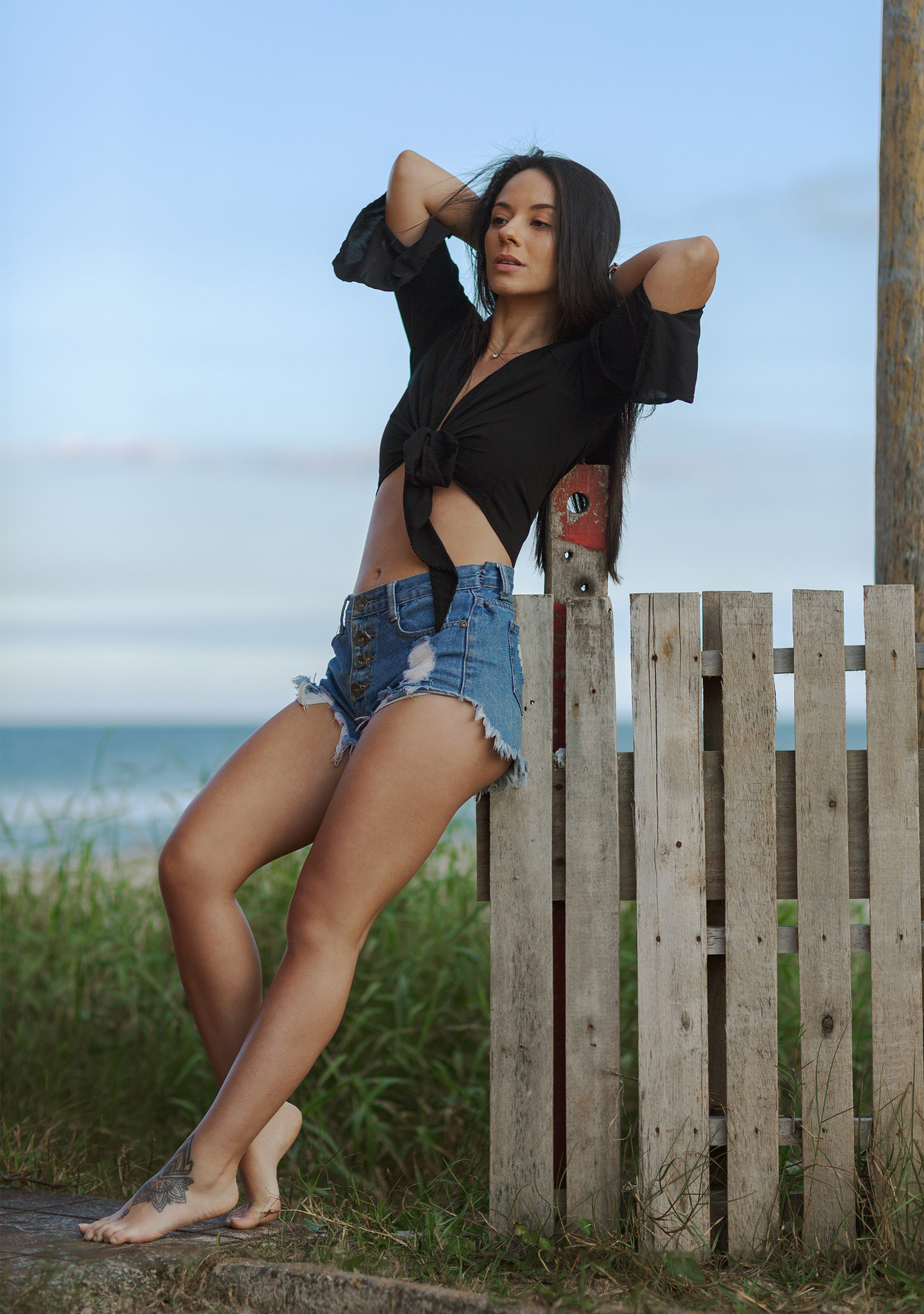 Ensaio feminino na Praia do Campeche, Em Florianópolis/SC
