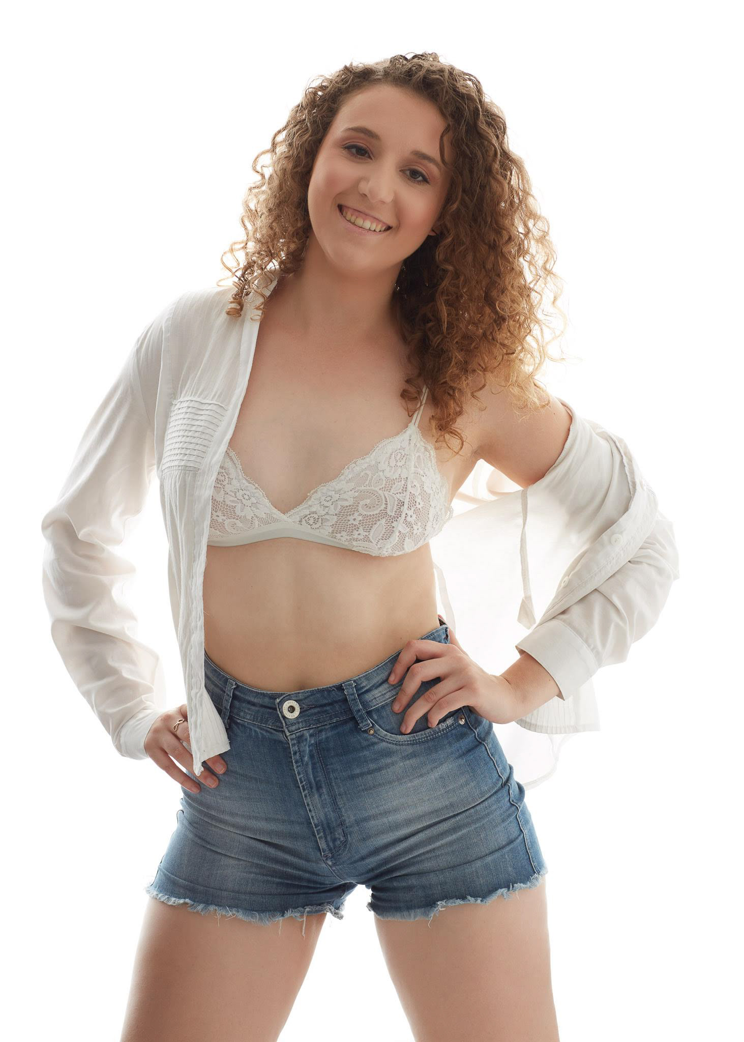 Ensaio fotográfico feminino em estúdio, em Videira/SC