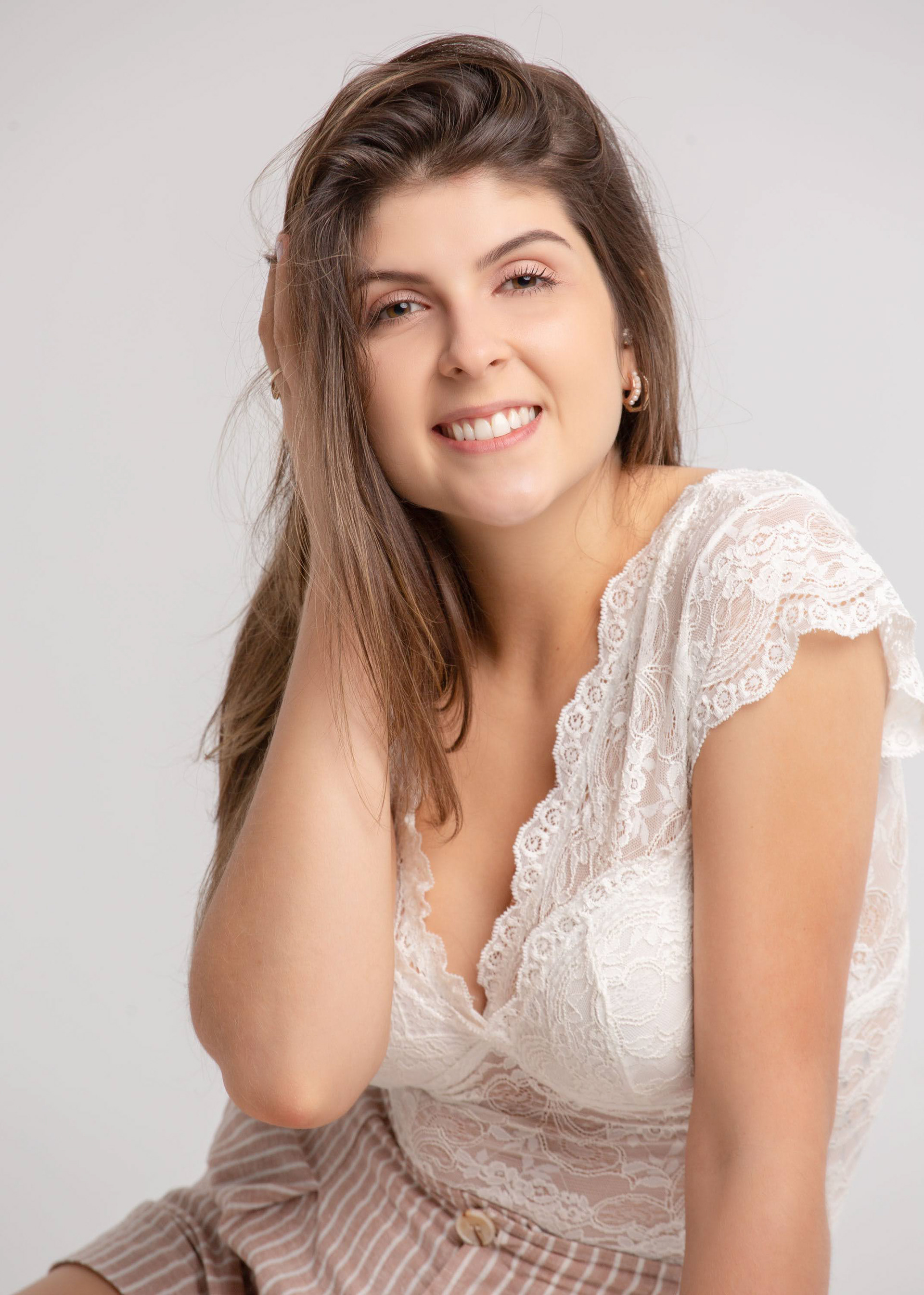 Ensaio fotográfico feminino em estúdio, em Videira/SC