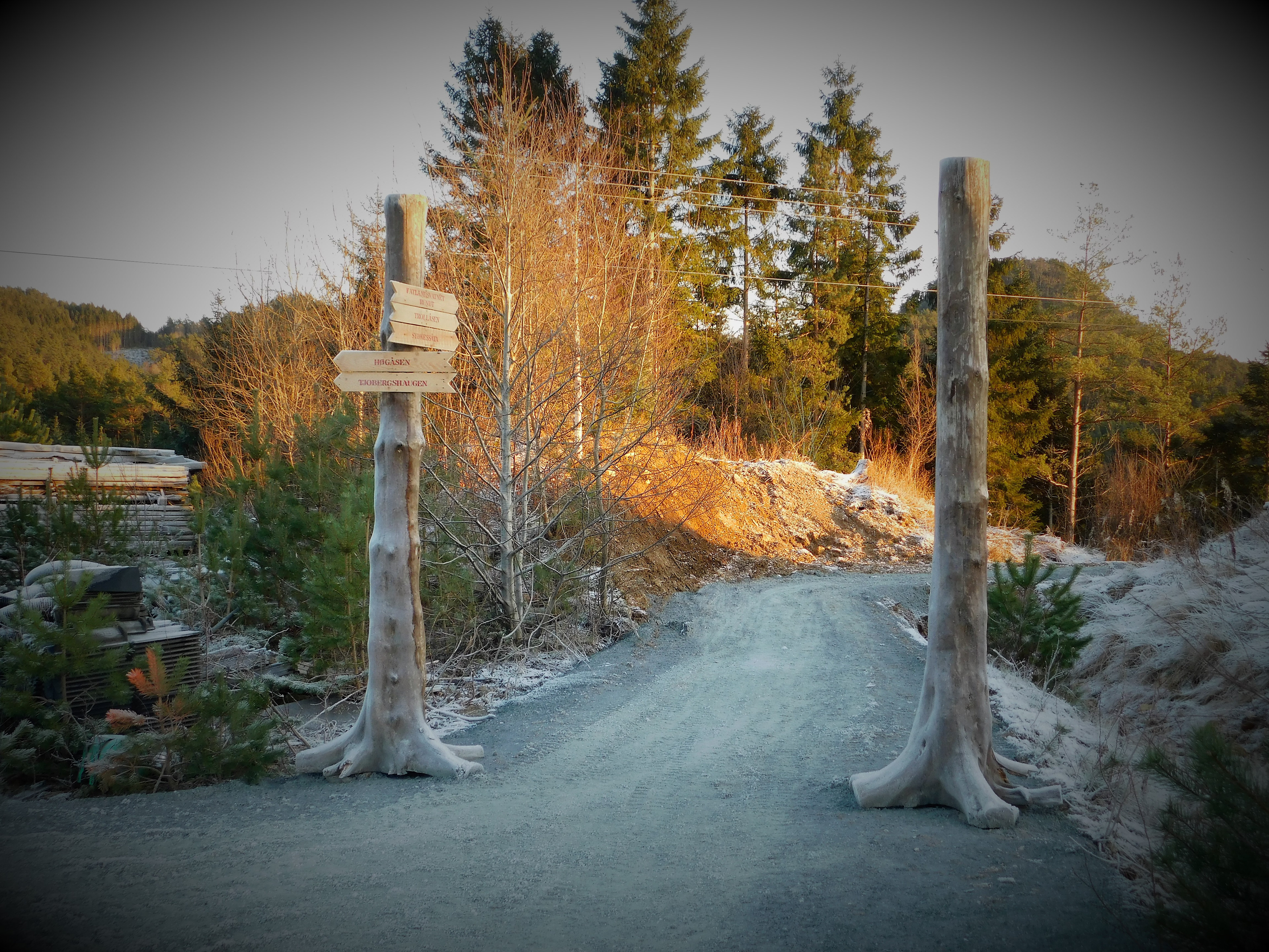 Porten til Såto, som du skimtar i bakgrunnen.
