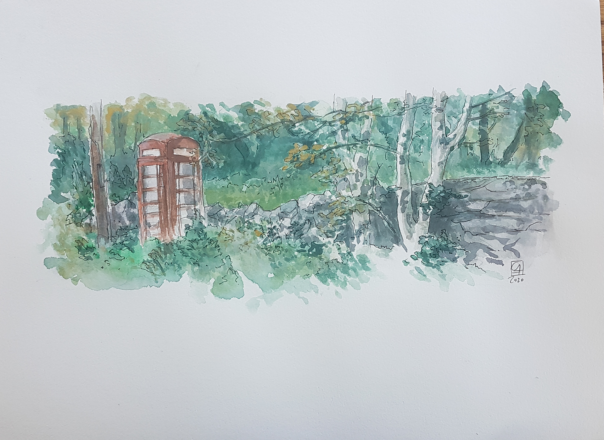 Telefonkabine (48x36) 120.-