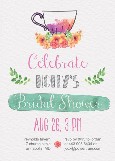 Bridal shower invitation