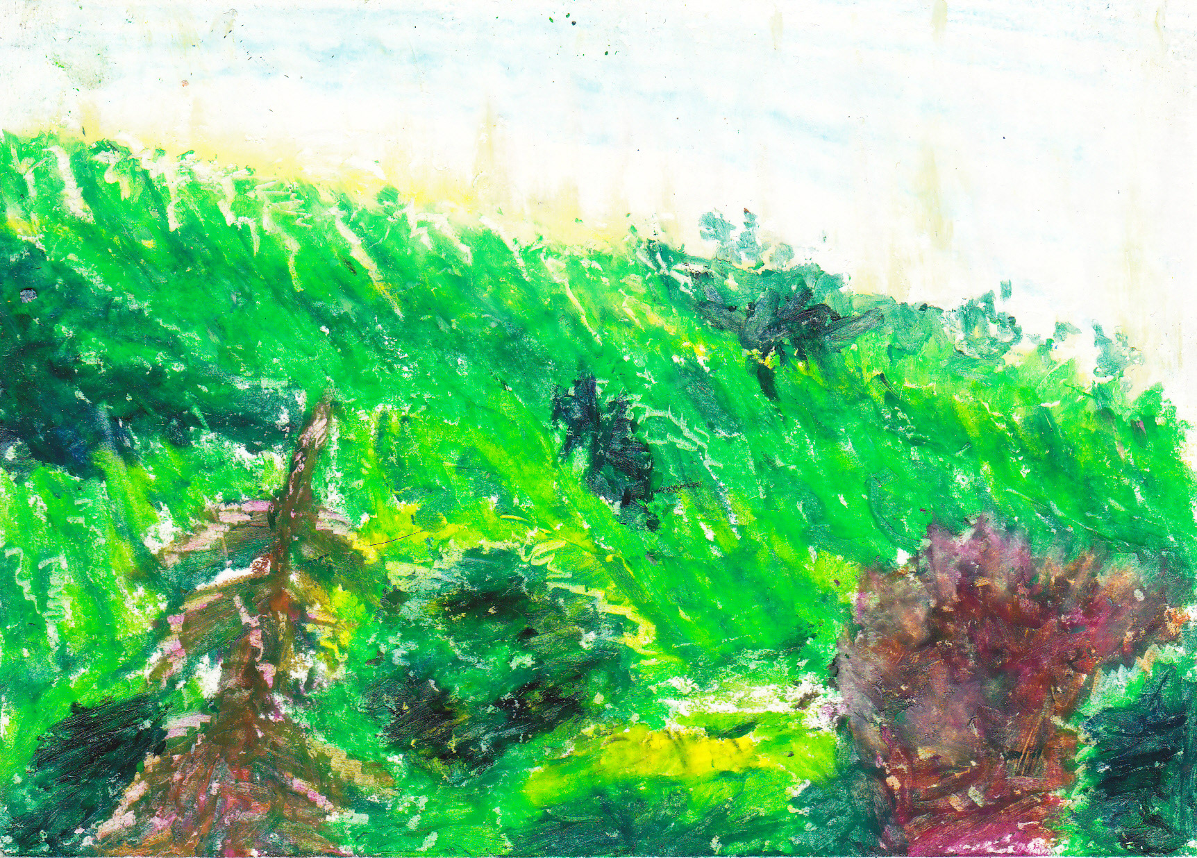 Postkarte - Ölpastell