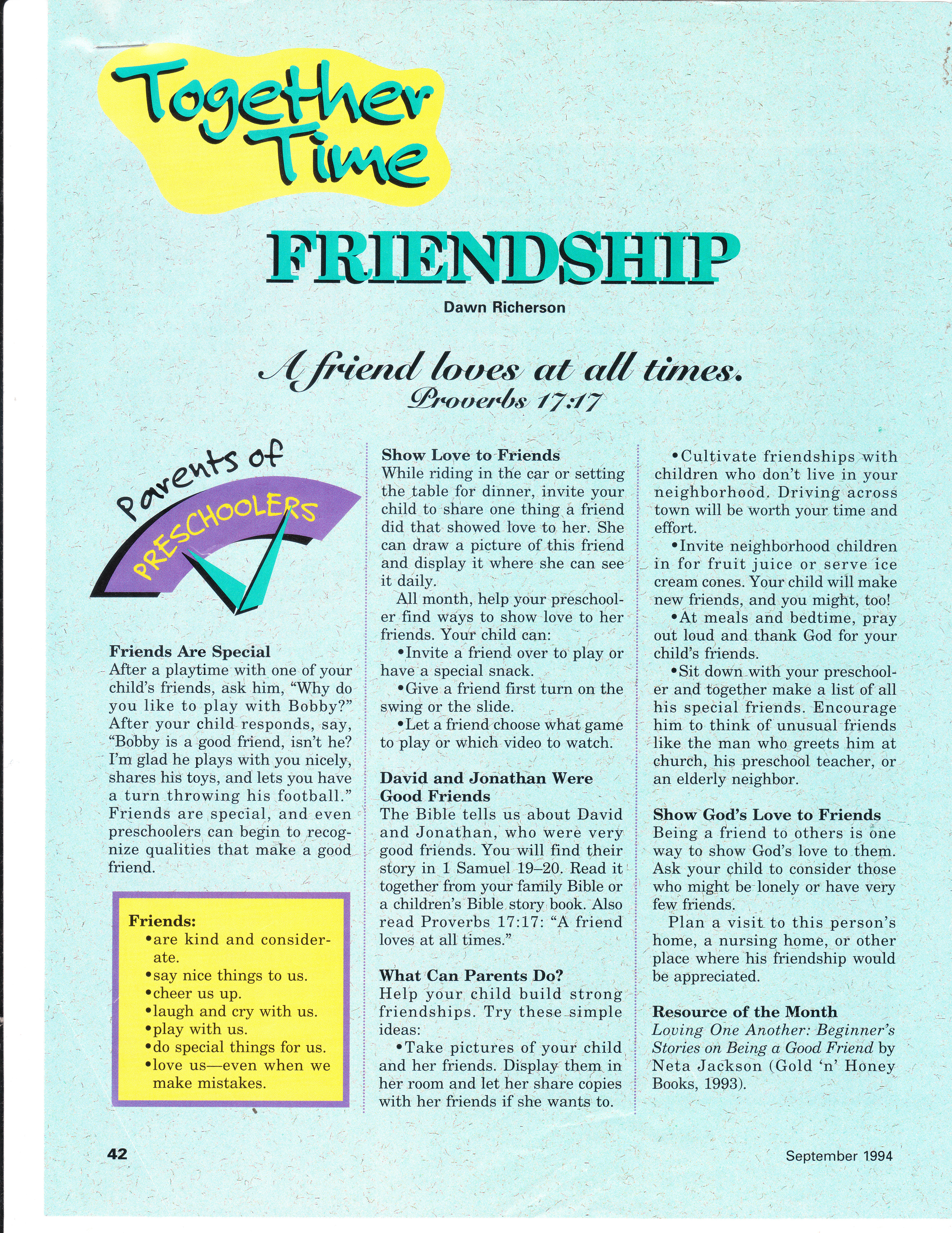 Curriculum Article