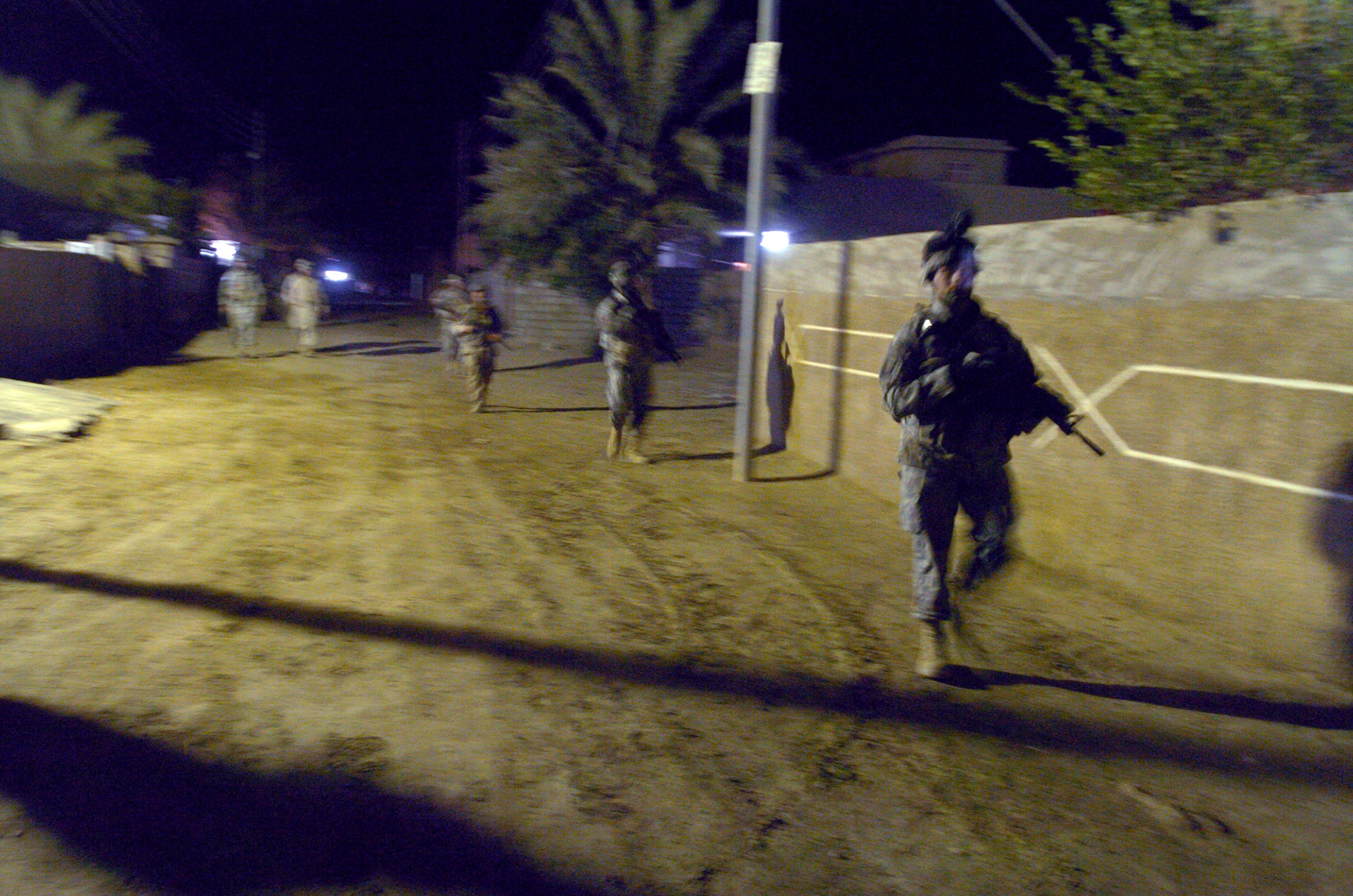 night patrol in Latifiya, Iraq