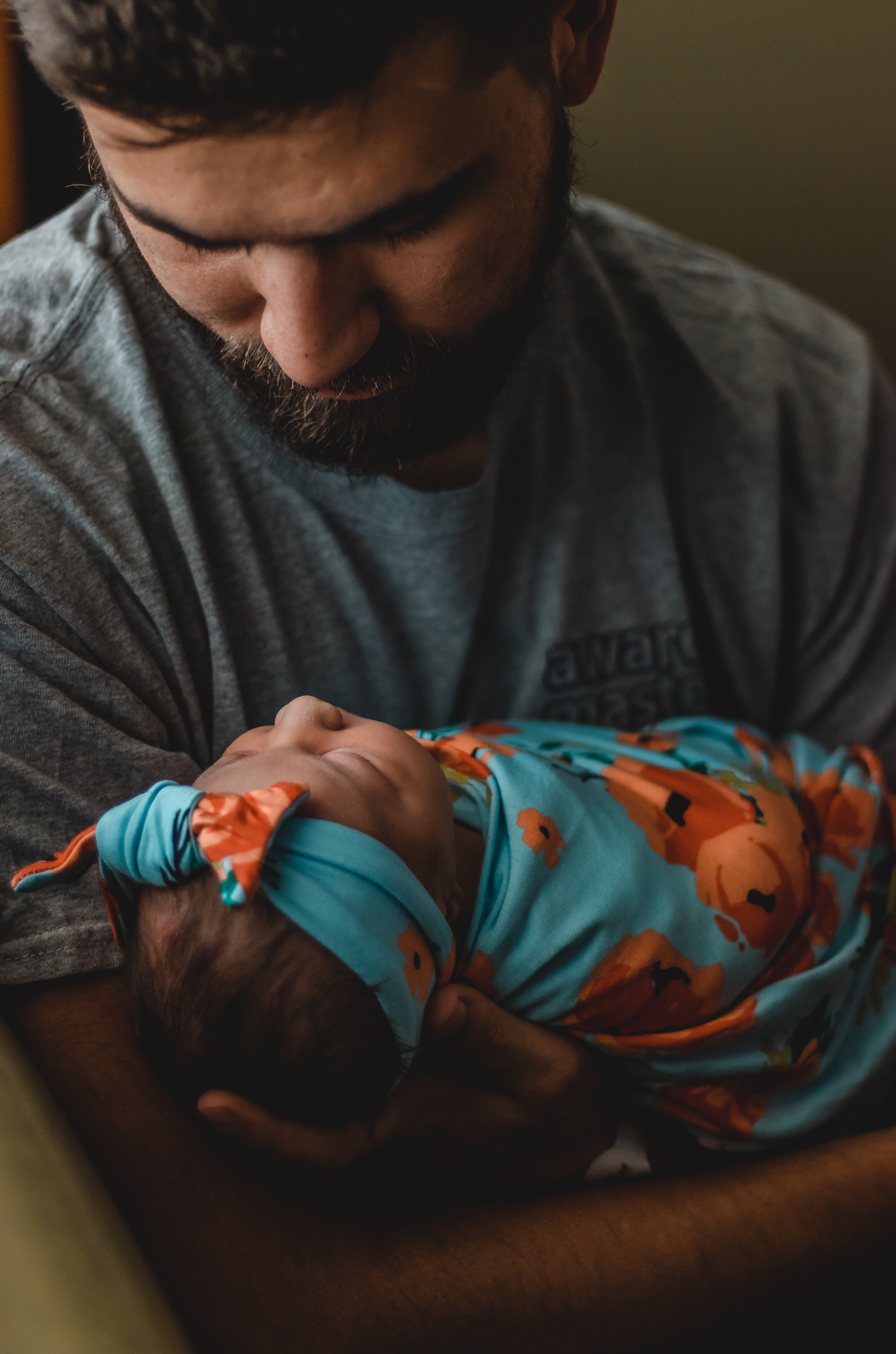 Holding my little girl Quinn.