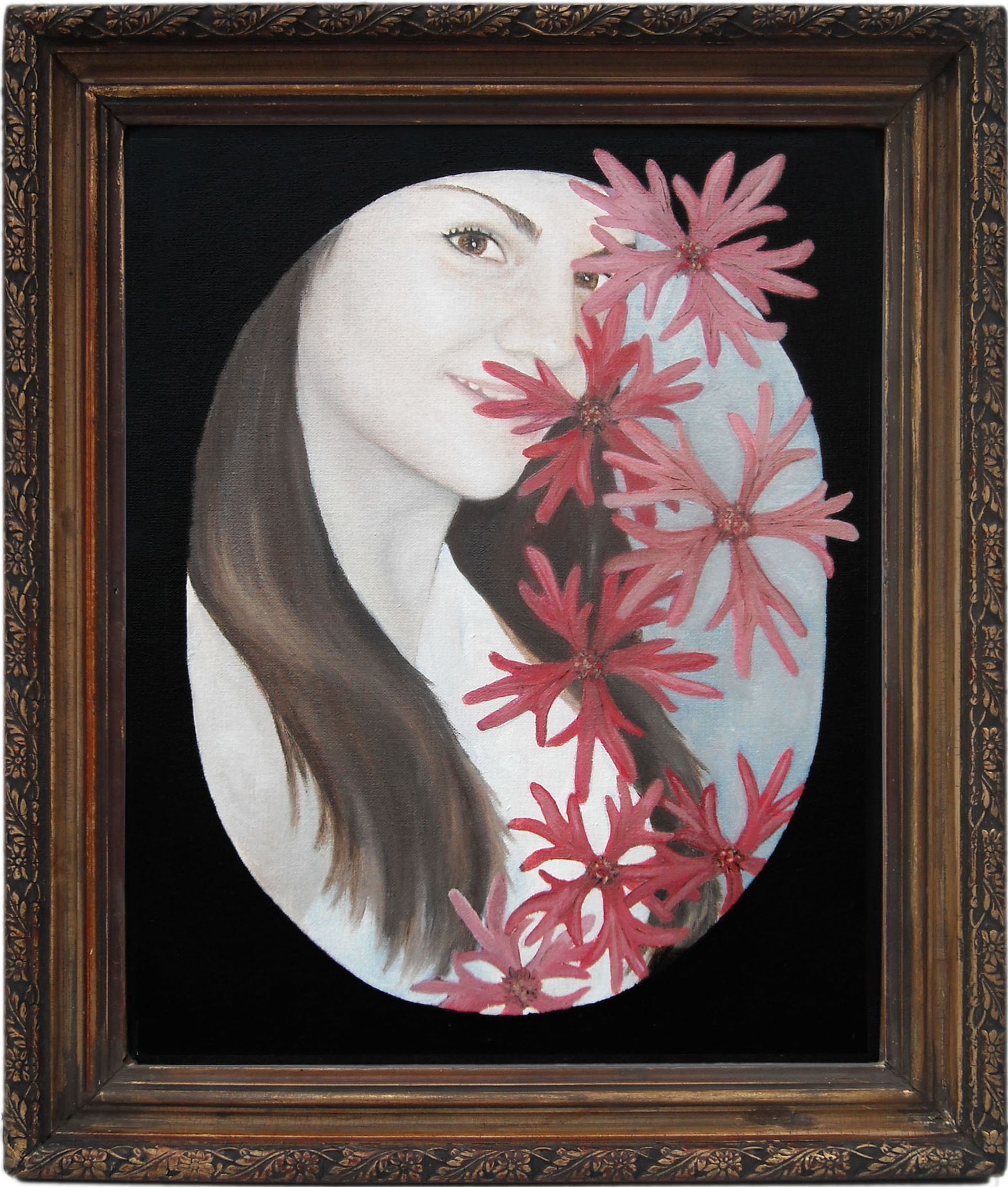 Flower I - Oil on cardboard - 30 x 24 cm