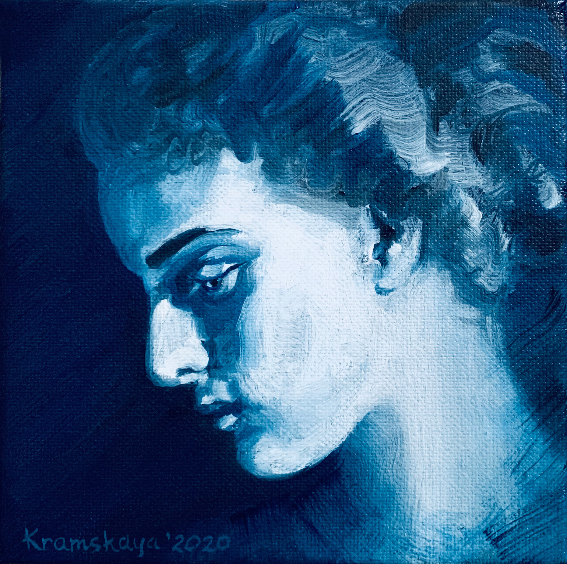 Blue Portrait, 2020
