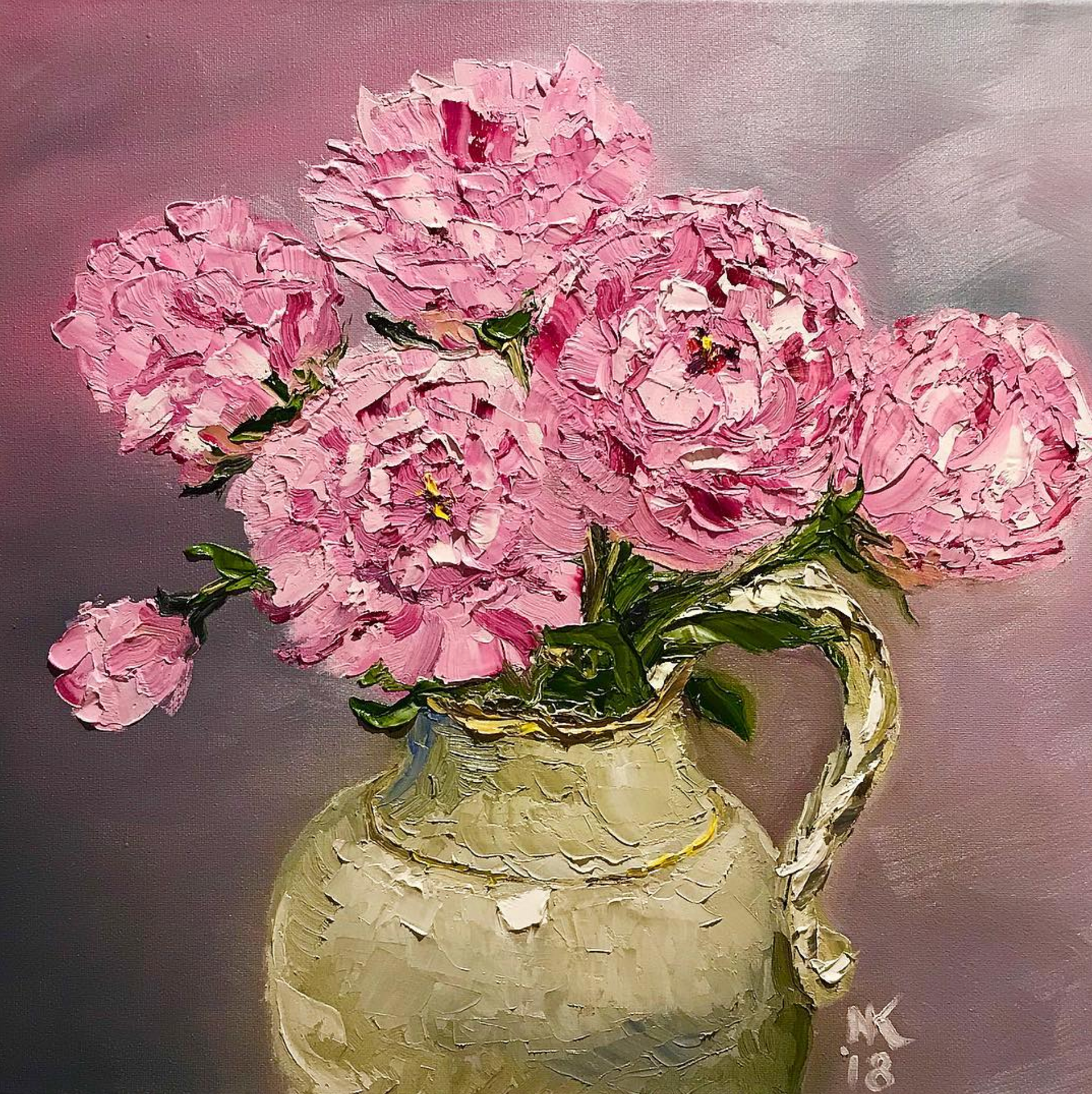 Pink Peonies, 2018