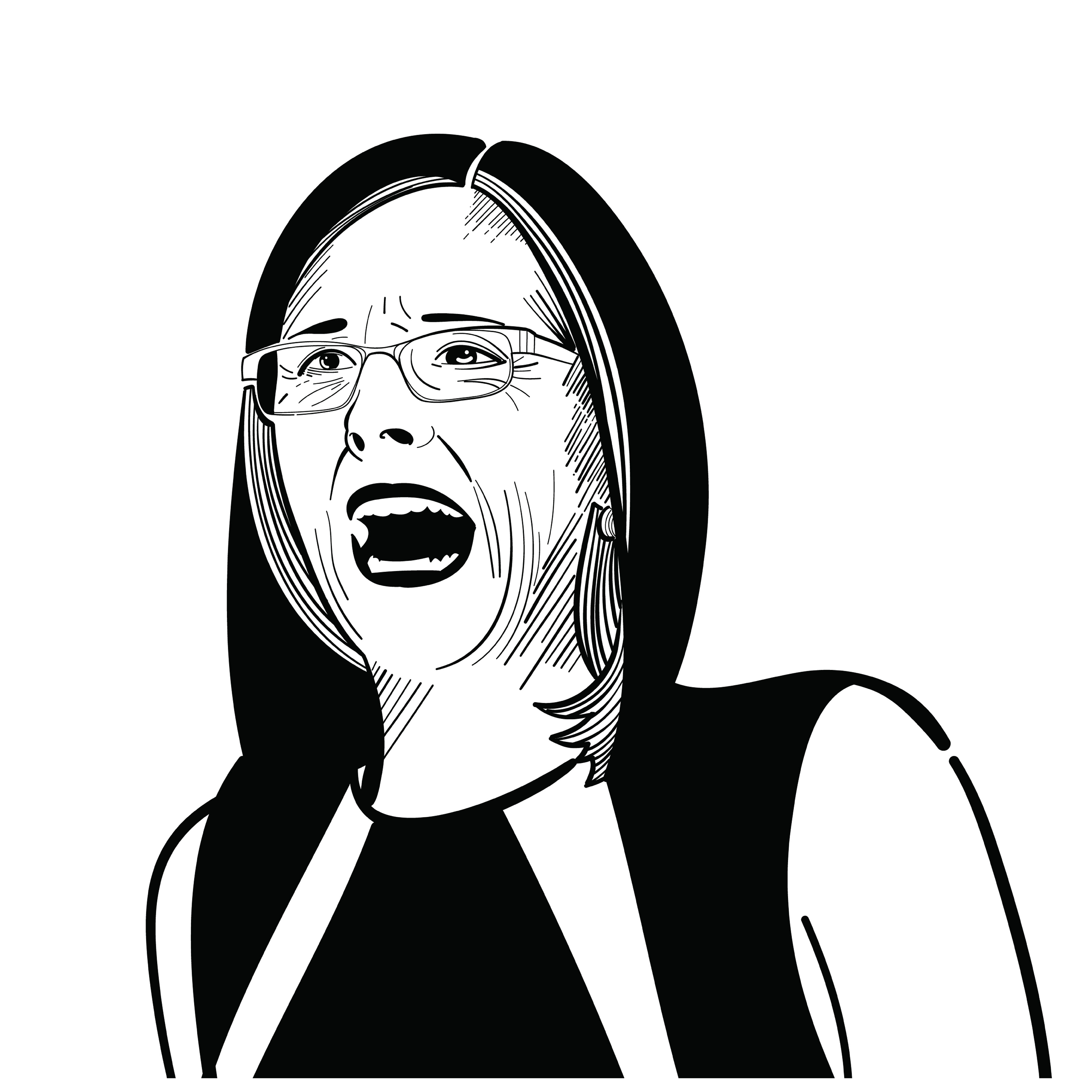 Martha Elizabeth McSally-politician serving as the -Senator-Republican-Arizona-Pegah Kavousi-Graphic Designer-Political Illustration