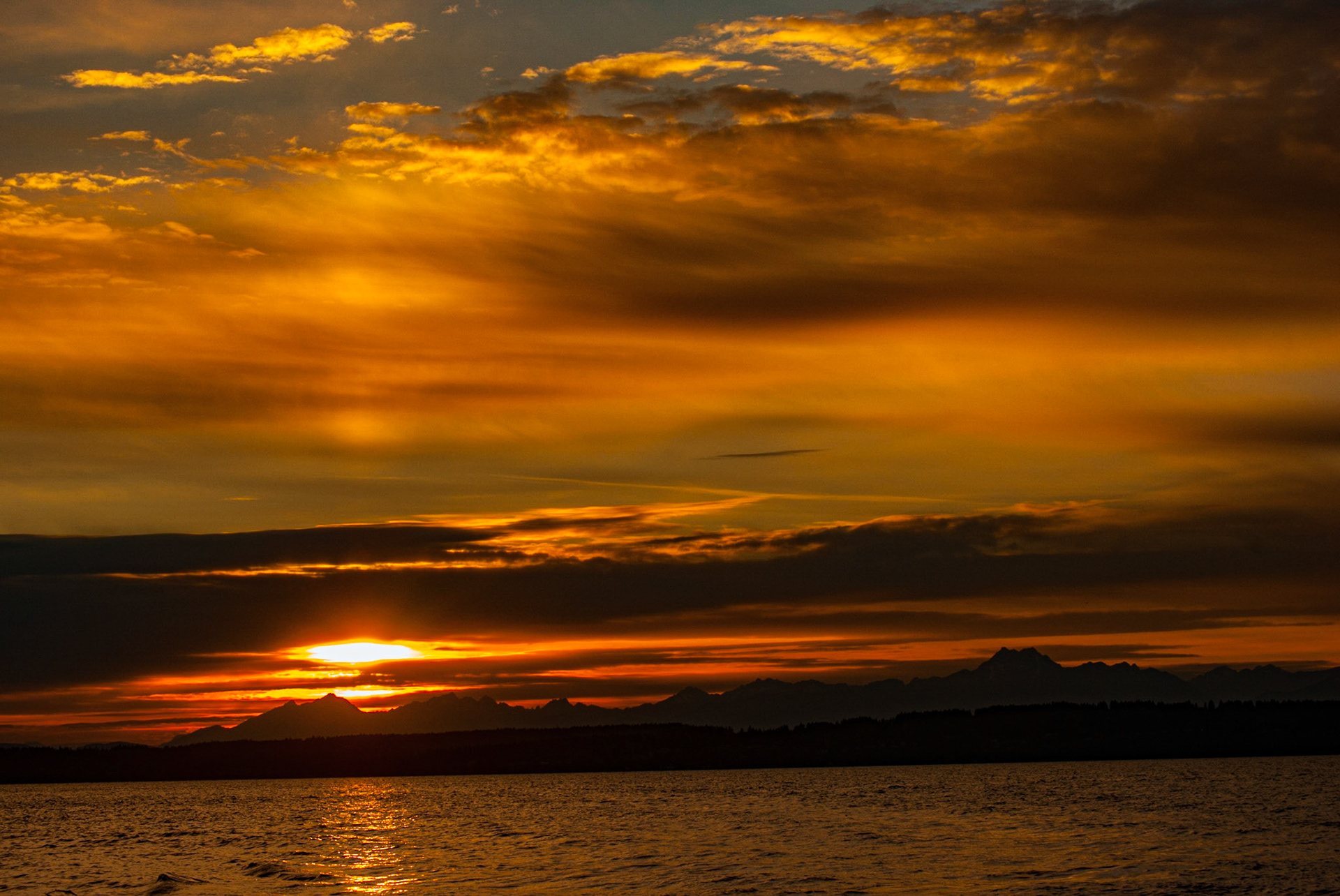 Sunset Over Puget Sound