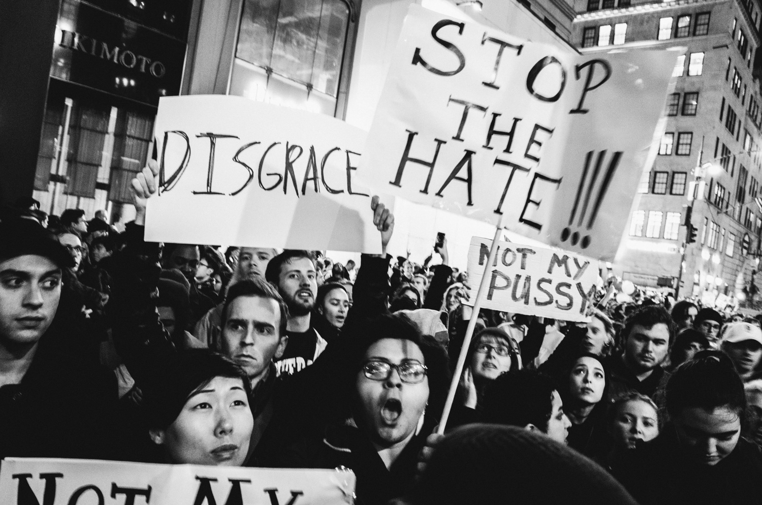 Trumpland: Protest in New York City on the night after the 2016 election